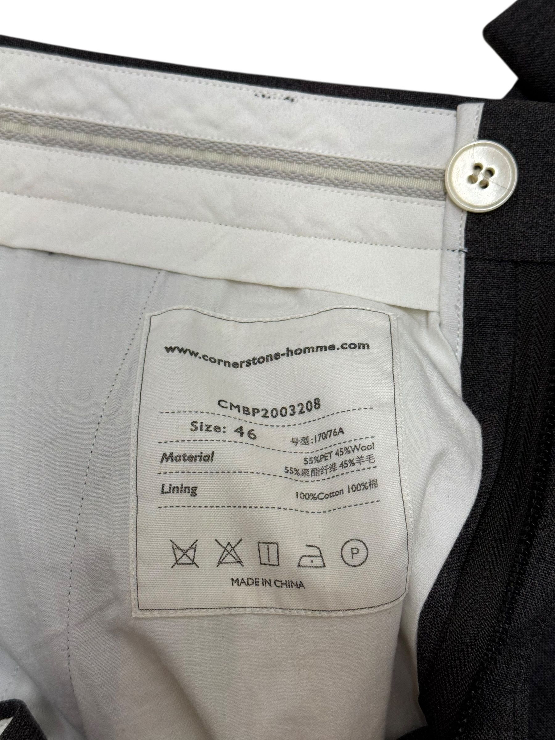 Other Cornerstone Homme By Sun Yun Grey Mens Trousers Size US 30 / EU 46 - 6 Thumbnail