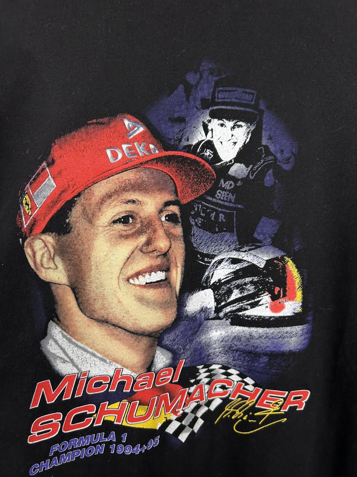 Formula 1 Vintage Michael Schumacher Formula 1 Racing Ferrari 90s Tee Size US XL / EU 56 / 4 - 3 Thumbnail