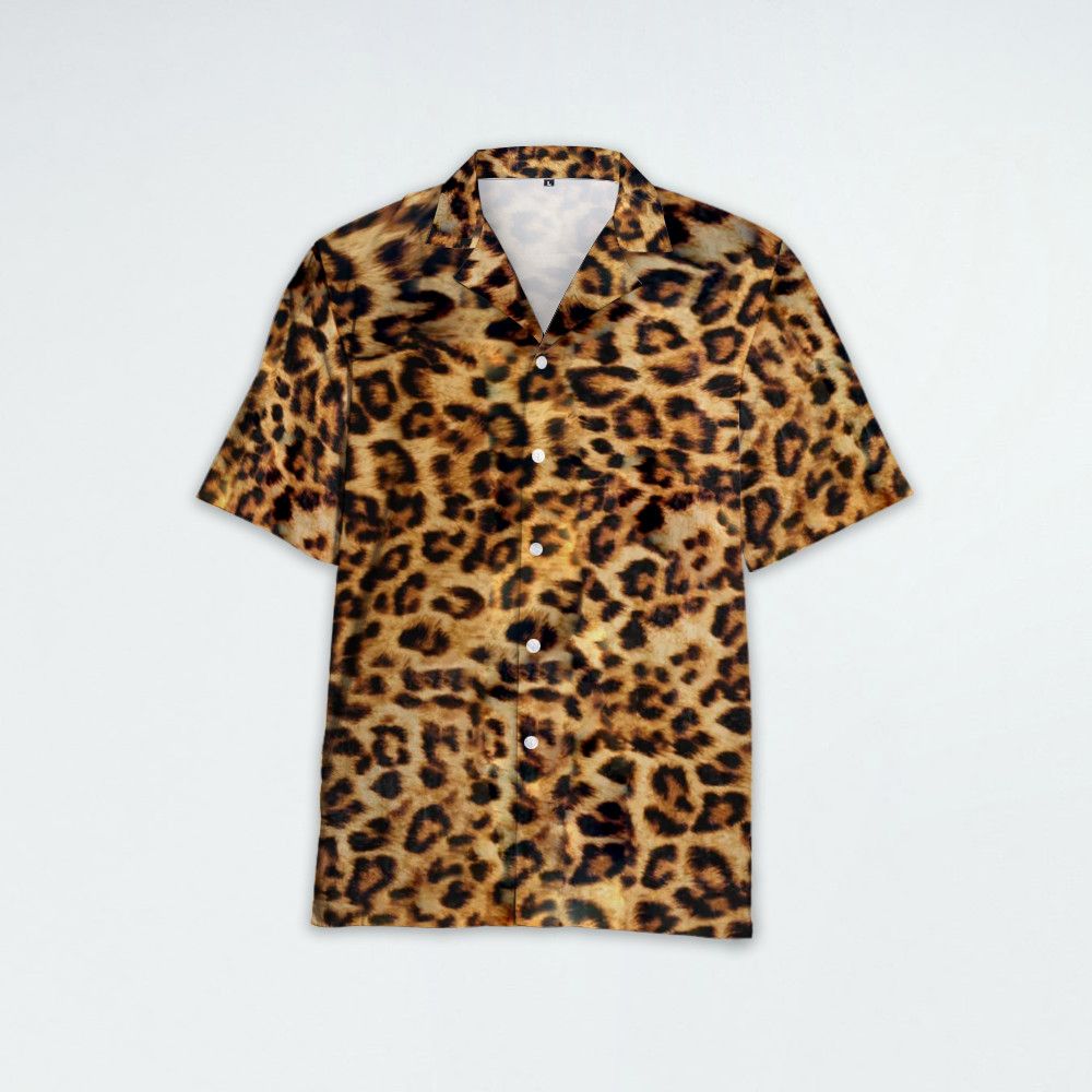 Designer × Vintage Brown Leopard-print Shirt In Black Size US S / EU 44-46 / 1 - 1 Thumbnail