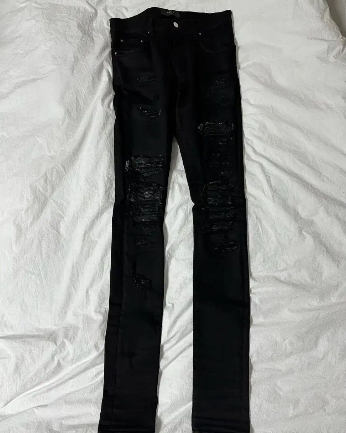 Amiri AMIRI MX0 Distressed Skinny Denim Jean Size US 29 - 2 Thumbnail
