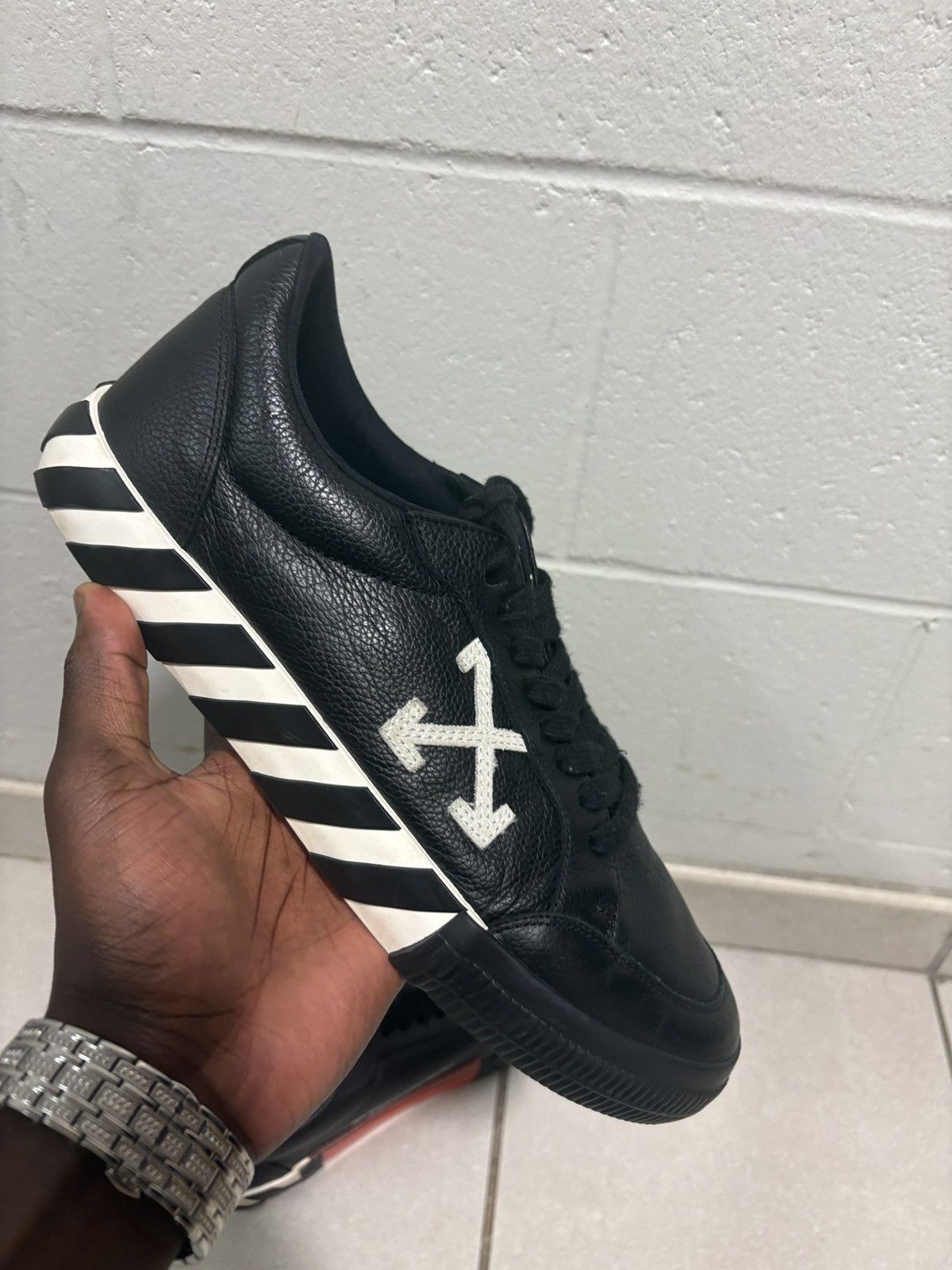 Designer × Nike × Off-White Off-White Vulcan Lows Size US 12 / EU 45 - 5 Thumbnail