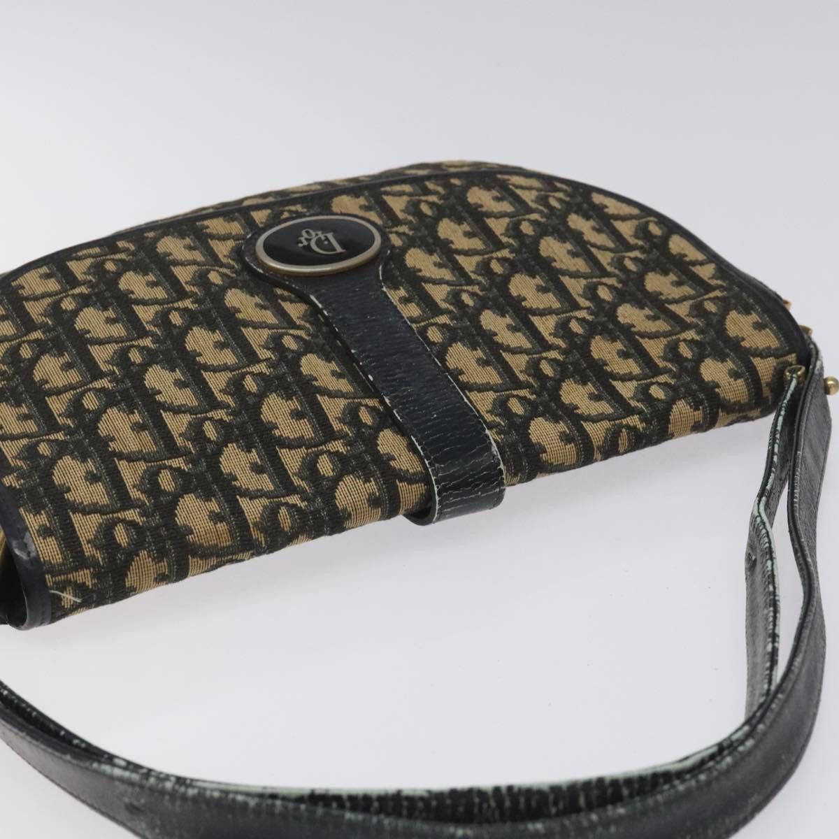Dior DIOR Trotter Canvas Shoulder Bag Navy Size ONE SIZE - 6 Thumbnail