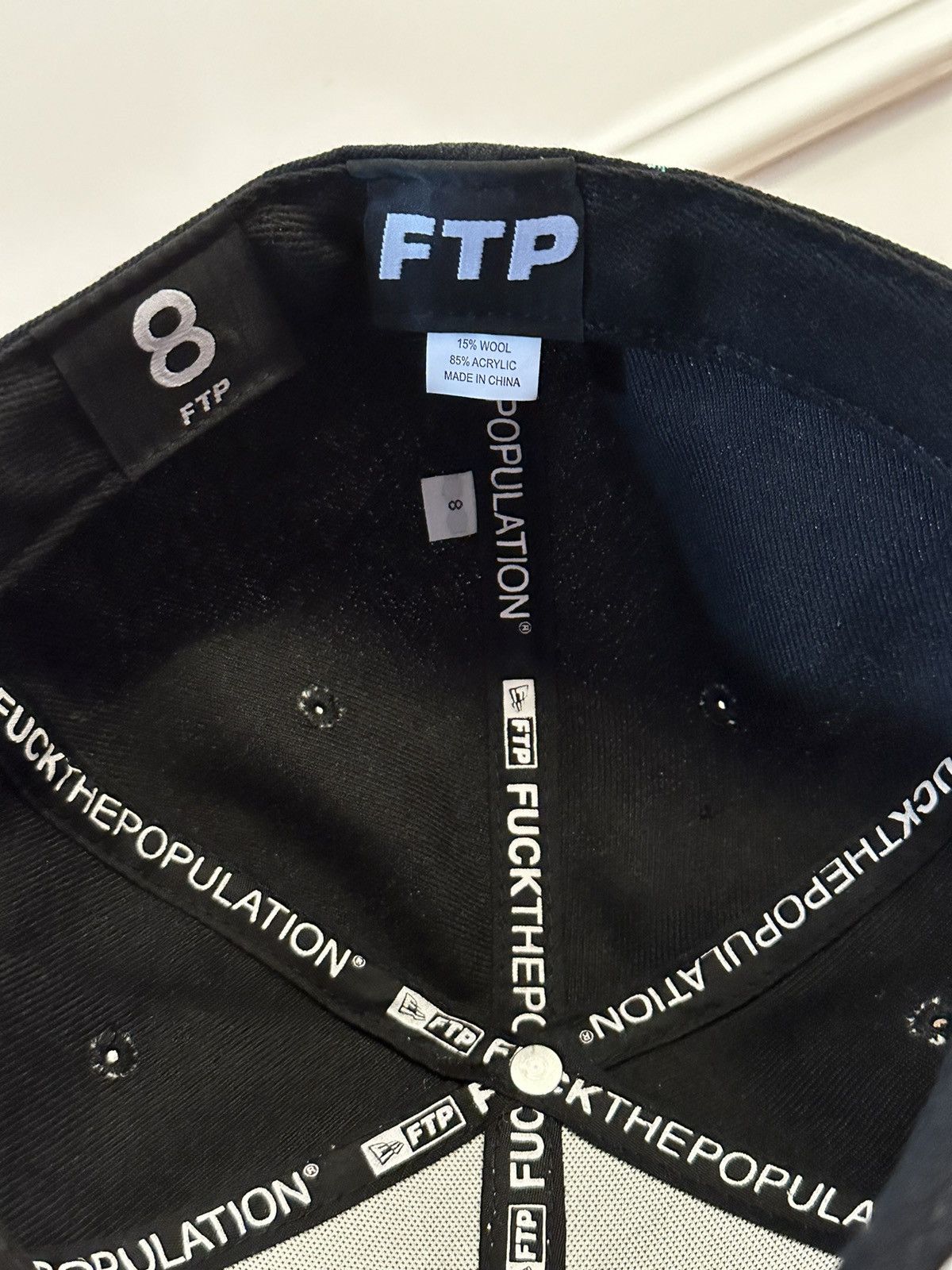 Fuck The Population FTP Skull Fitted Hat Black Size 8 Size ONE SIZE - 8 Thumbnail