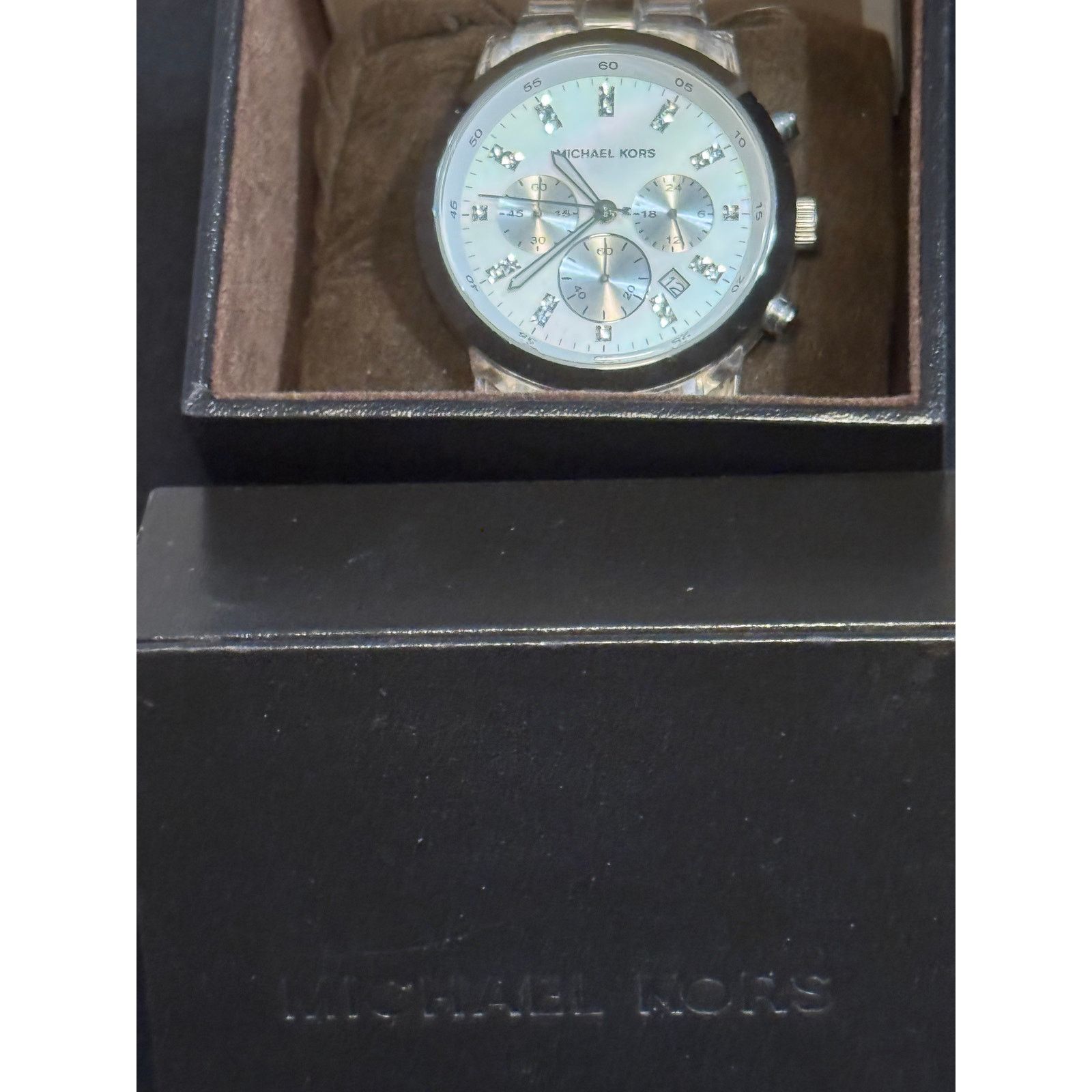 Michael Kors Michael Kors MK-5235 Wristwatch Clear Band 5.5in Size ONE SIZE - 5 Thumbnail