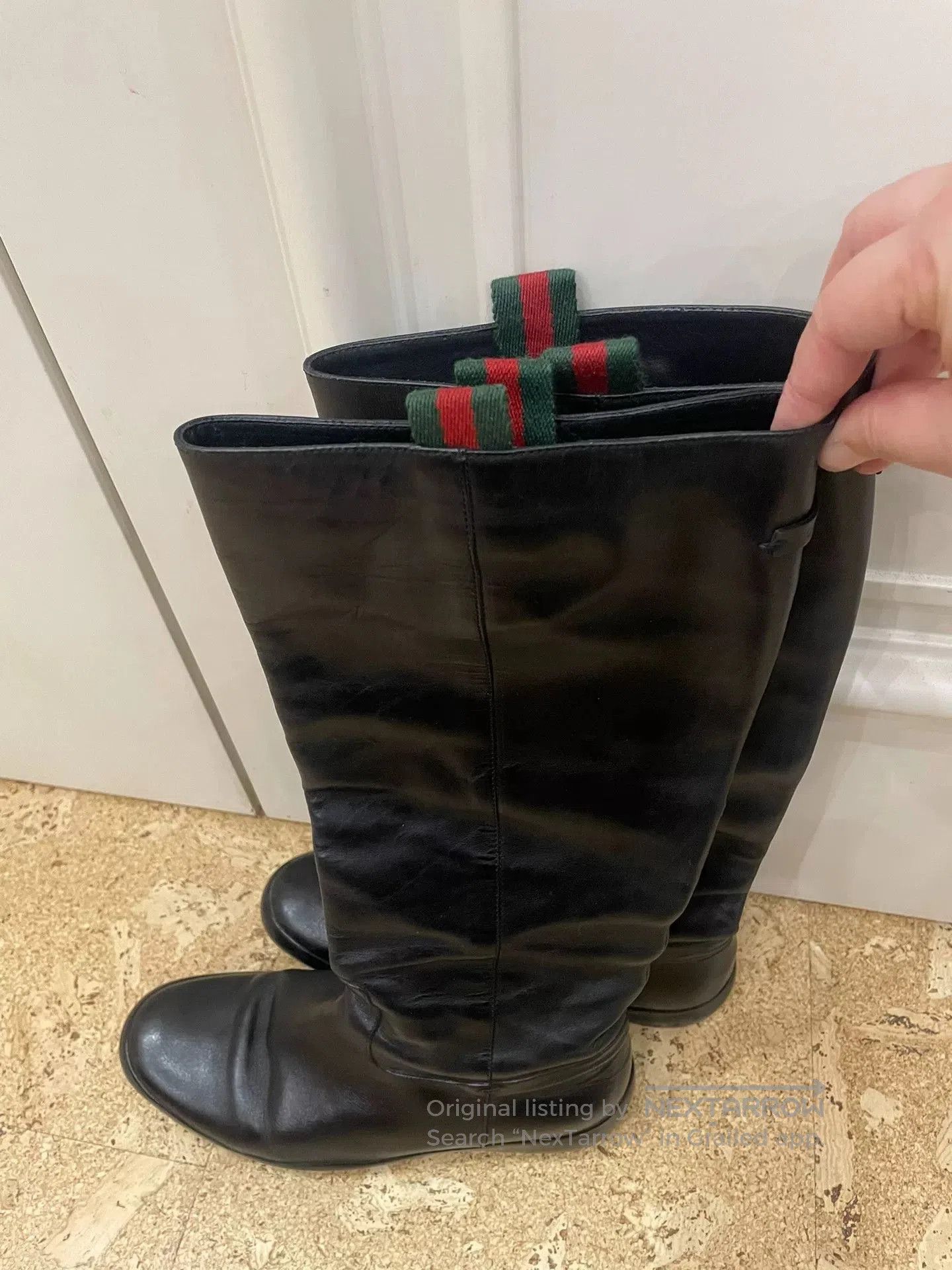 Gucci Gucci Black Leather Boots Size 37. Size US 6 / IT 36 - 1 Thumbnail