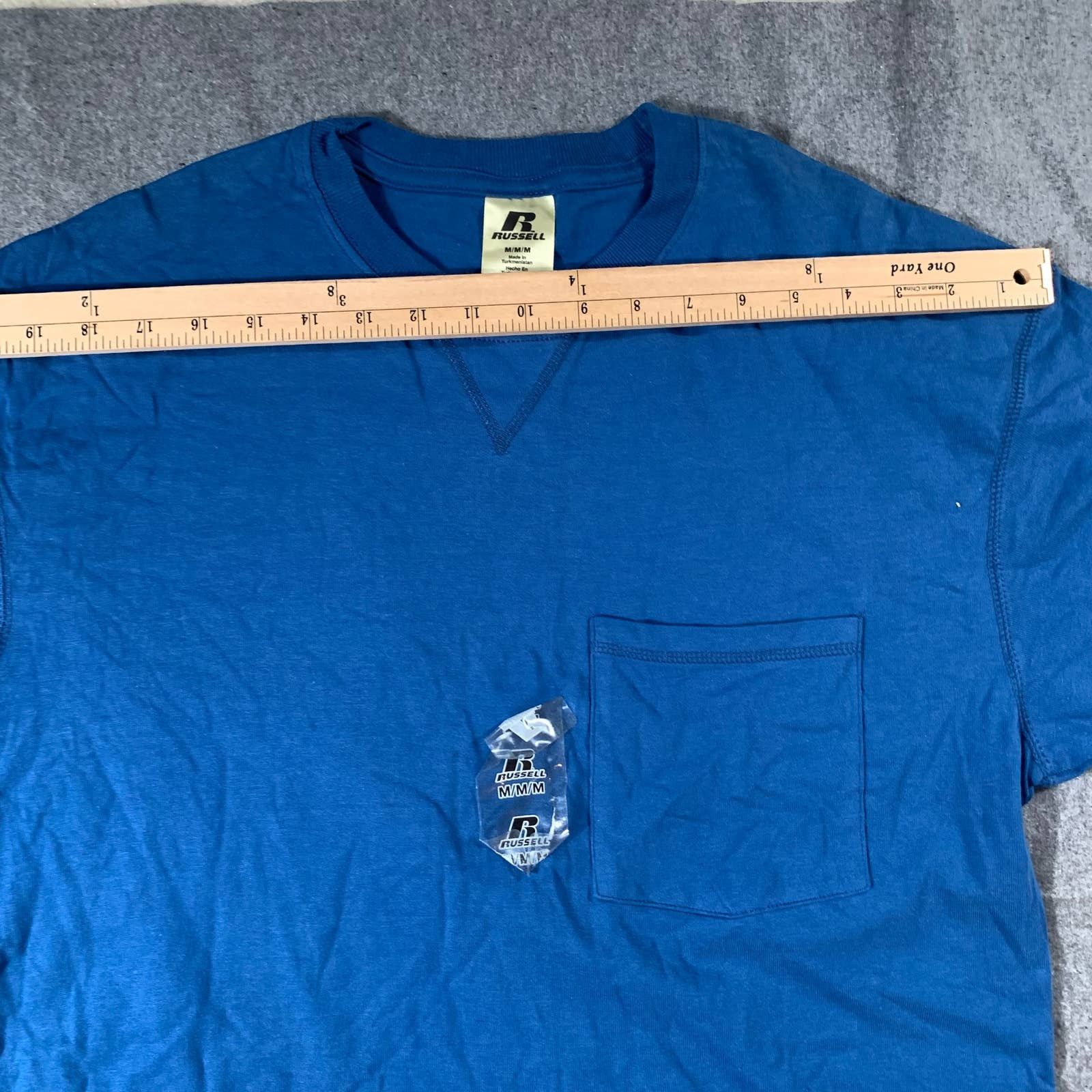 Other Russell Shirt Adult Medium Blue Athletic Casual T Shirt Mens Size US M / EU 48-50 / 2 - 7 Thumbnail