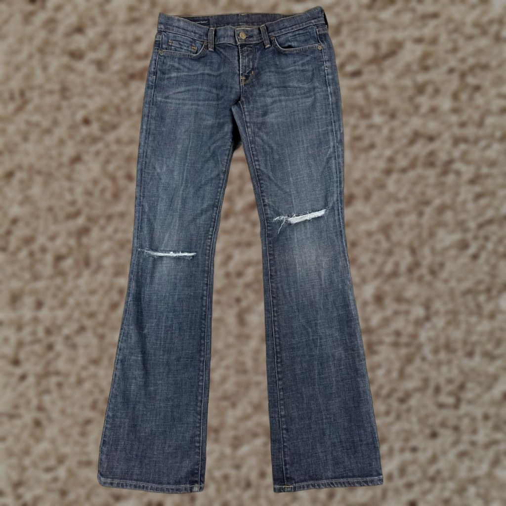 Citizens Of Humanity VINTAGE Citizens of Humanity Jeans Women 29 Blue Denim Kelly 001 Bootcut 29x33 Distressed Pockets Modern Western 29 Women Size 29" - 1 Thumbnail