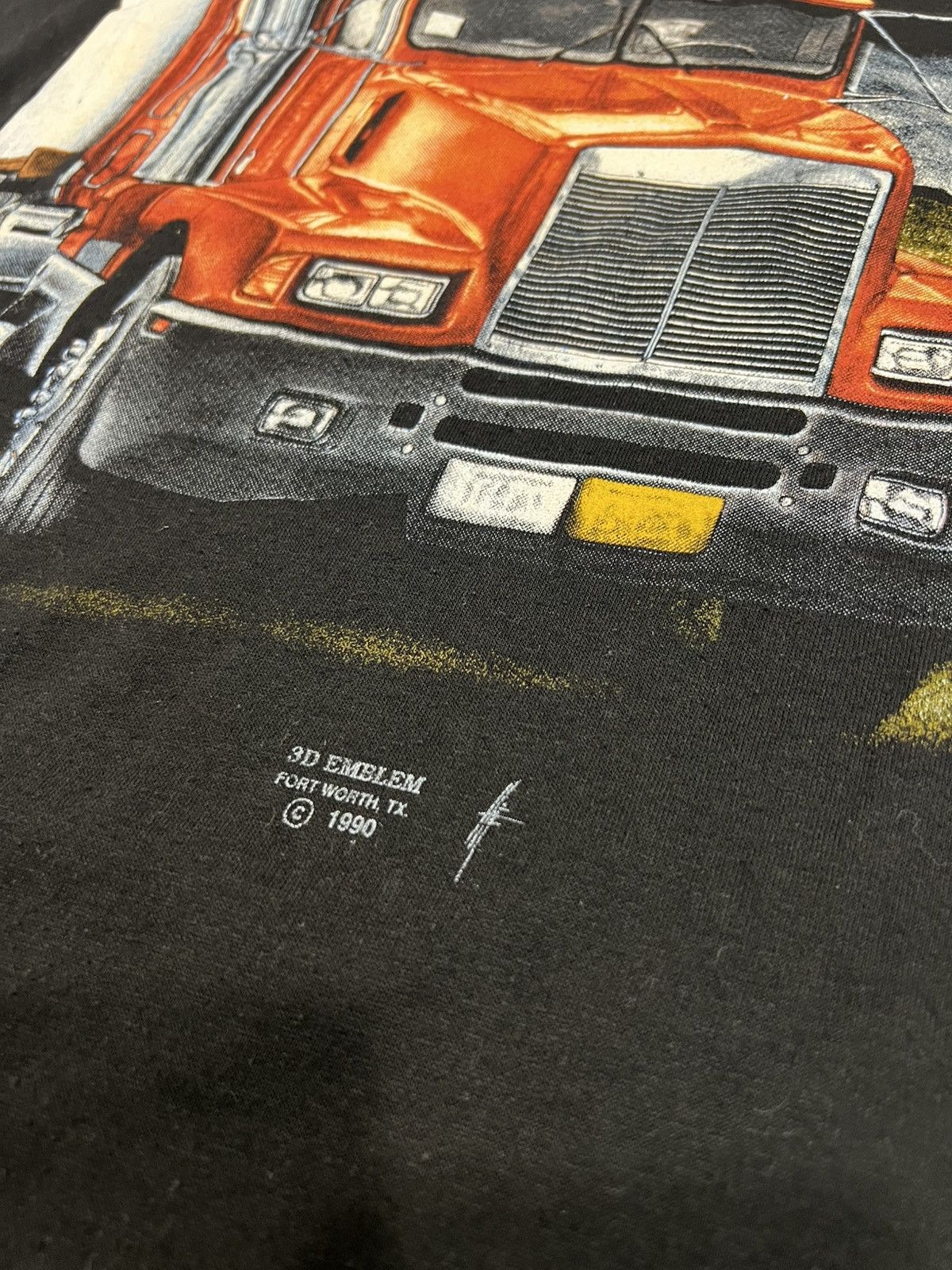 Other Rare 90s 3D Emblem “On The Road Again” Trucker Tee Size L Size US L / EU 52-54 / 3 - 2 Thumbnail