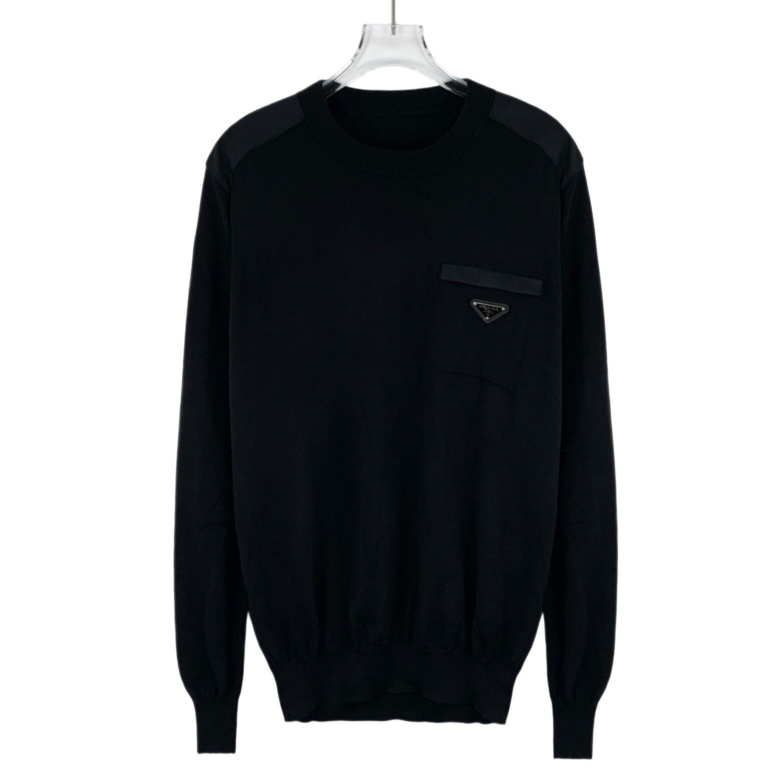 Prada Prada Triangle Logo Re-Nylon Knit Sweater Size 50 Size US M / EU 48-50 / 2 - 1 Thumbnail