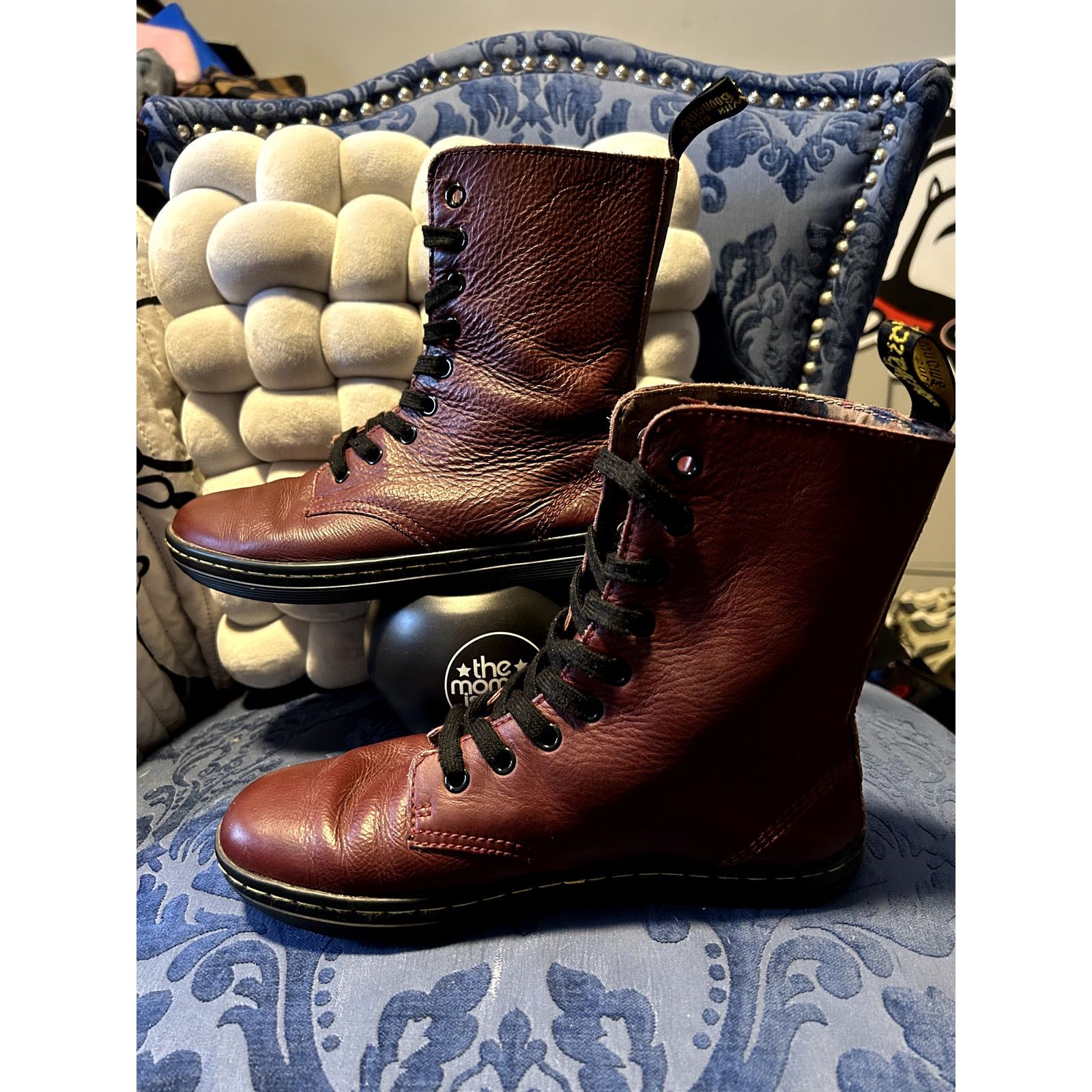 Dr. Martens Dr Martens Oxblood Stratford with Floral Boots size 7/EU 38 Size US 7 / IT 37 - 2 Thumbnail