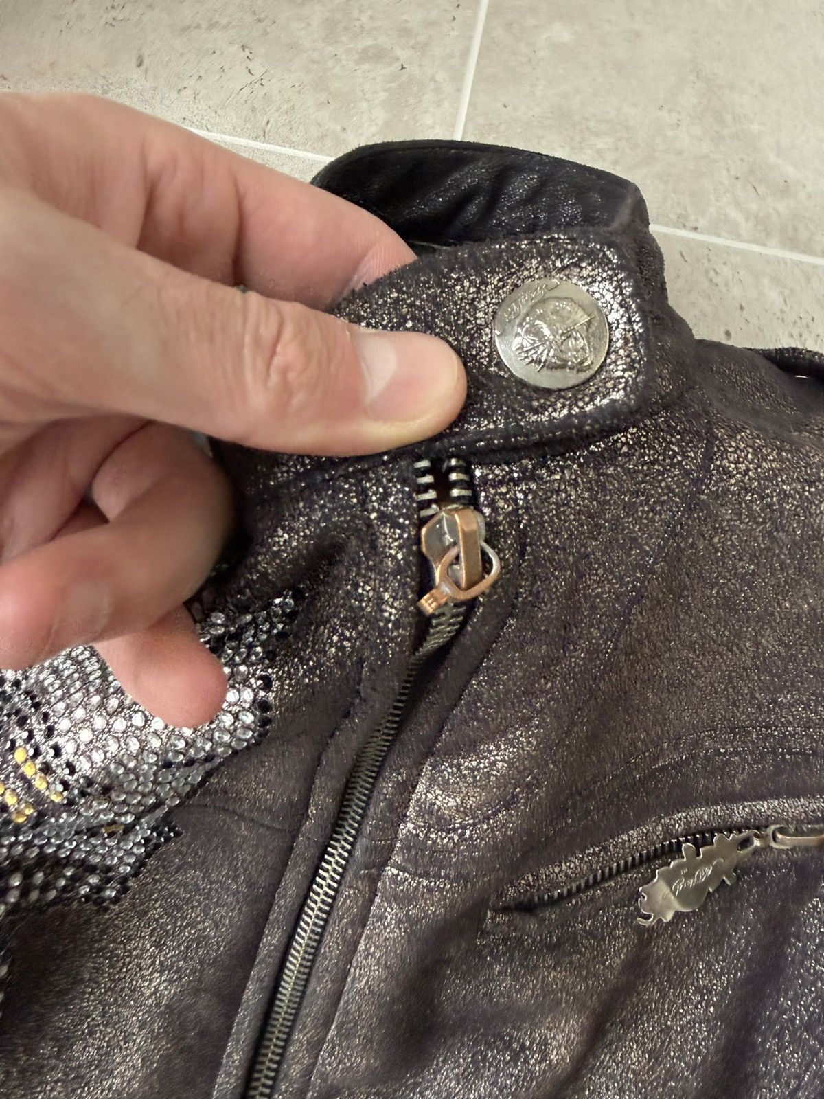 Christian Audigier Ed Hardy Bomber Jacket Size M / US 6-8 / IT 42-44 - 5 Thumbnail