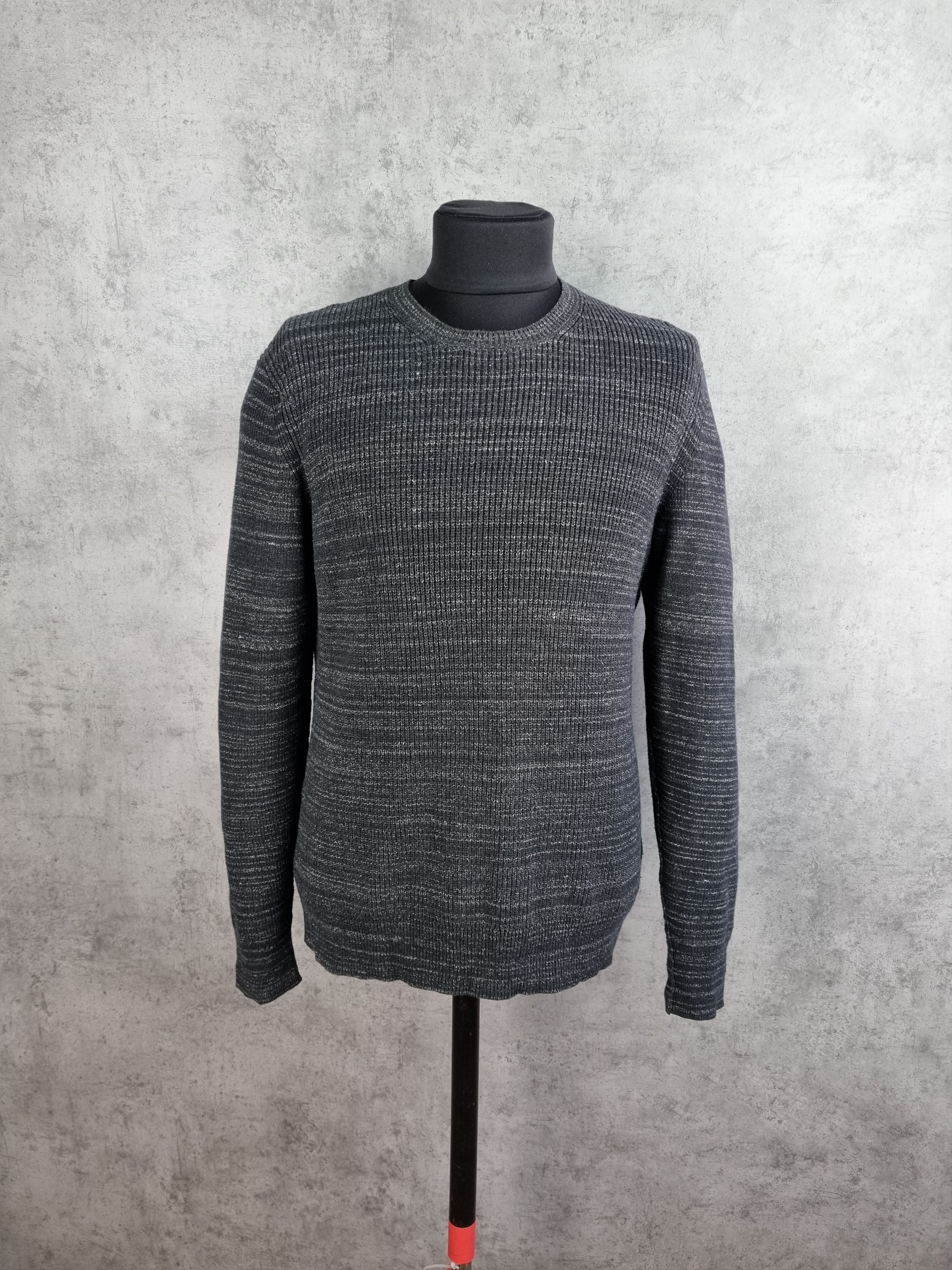 Allsaints Allsaints Rydal Crew Ridge Jumper Light Striped Knit Sweater Size US L / EU 52-54 / 3 - 9 Thumbnail