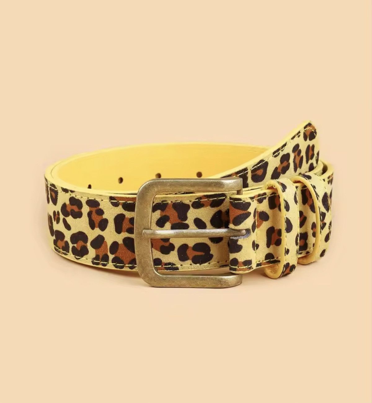 Japanese Brand 2000s leopard cheetah print belt Size 32 - 3 Thumbnail