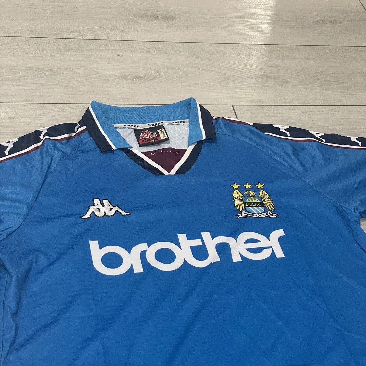 Kappa × Vintage Manchester City 90s BROTHER Football te Shirt Vintage jersey Size US M / EU 48-50 / 2 - 2 Thumbnail