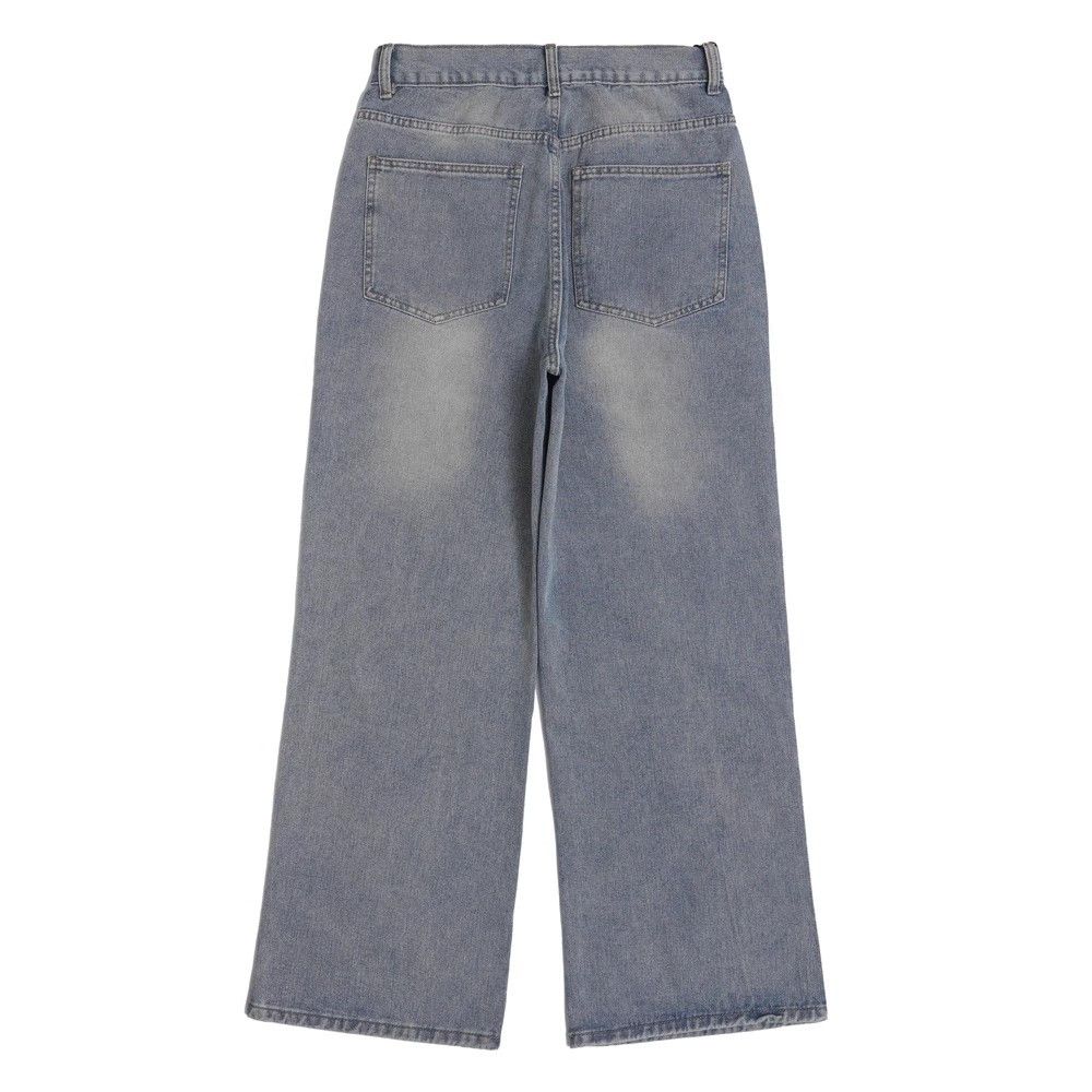 Japanese Brand × Jean Men's punk high street rhinestone ripped knee jeans Size US 32 / EU 48 - 6 Thumbnail