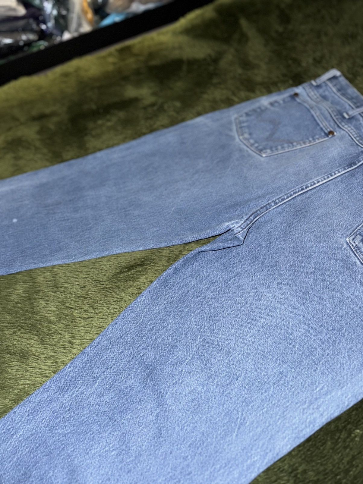 Wrangler [38X32] Wrangler USA Original Vintage Washed Denim Pants Size US 38 / EU 54 - 10 Thumbnail