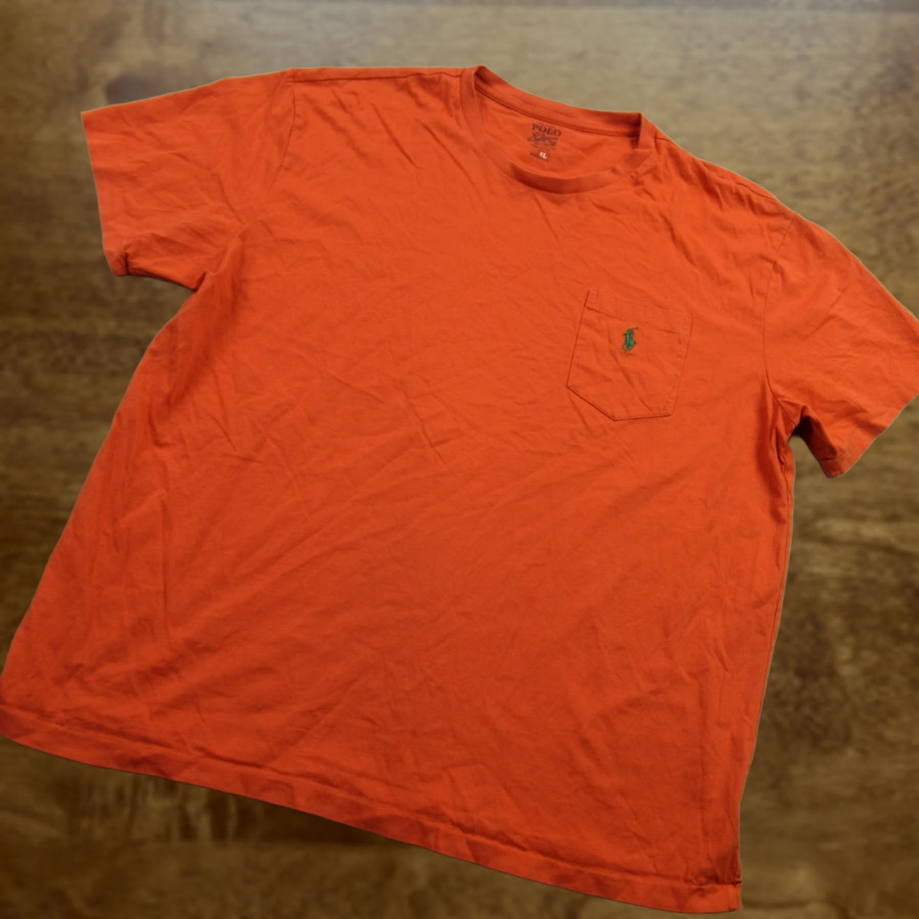 Polo Ralph Lauren Polo Ralph Lauren Shirt Mens XL Short Sleeve Orange Crew Neck Lightweight Shirt Size US XL / EU 56 / 4 - 1 Thumbnail