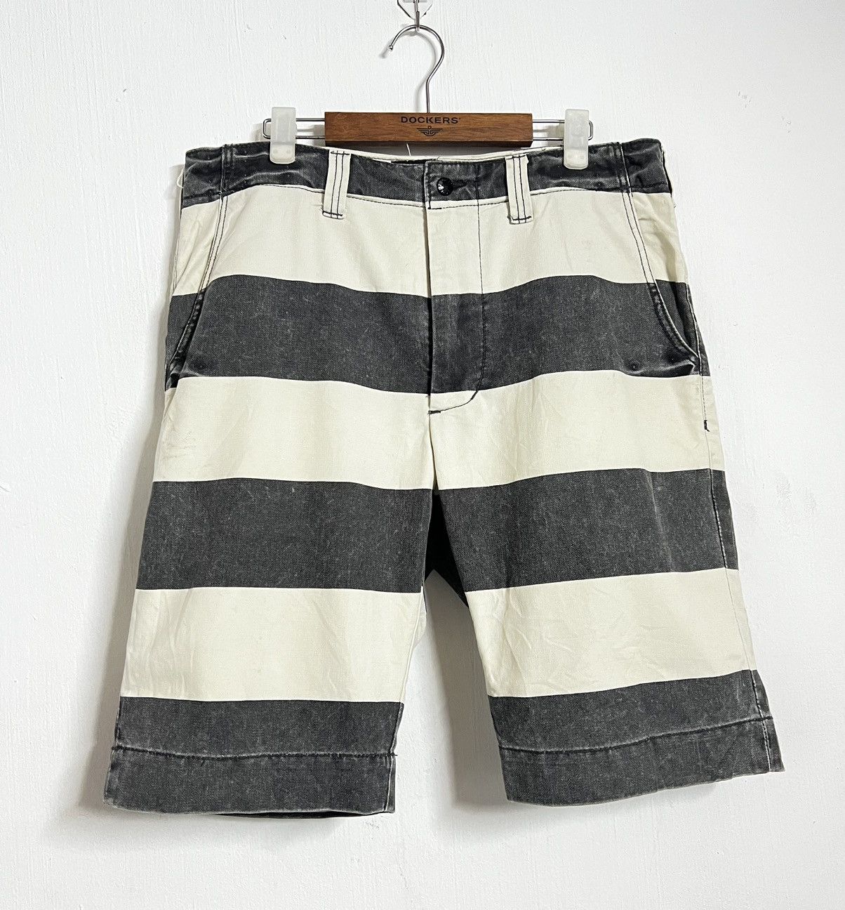 Schott 🔥HOT DROPS🔥 Vintage Trousers Prison Schott Short Pants Size US 32 / EU 48 - 1 Thumbnail