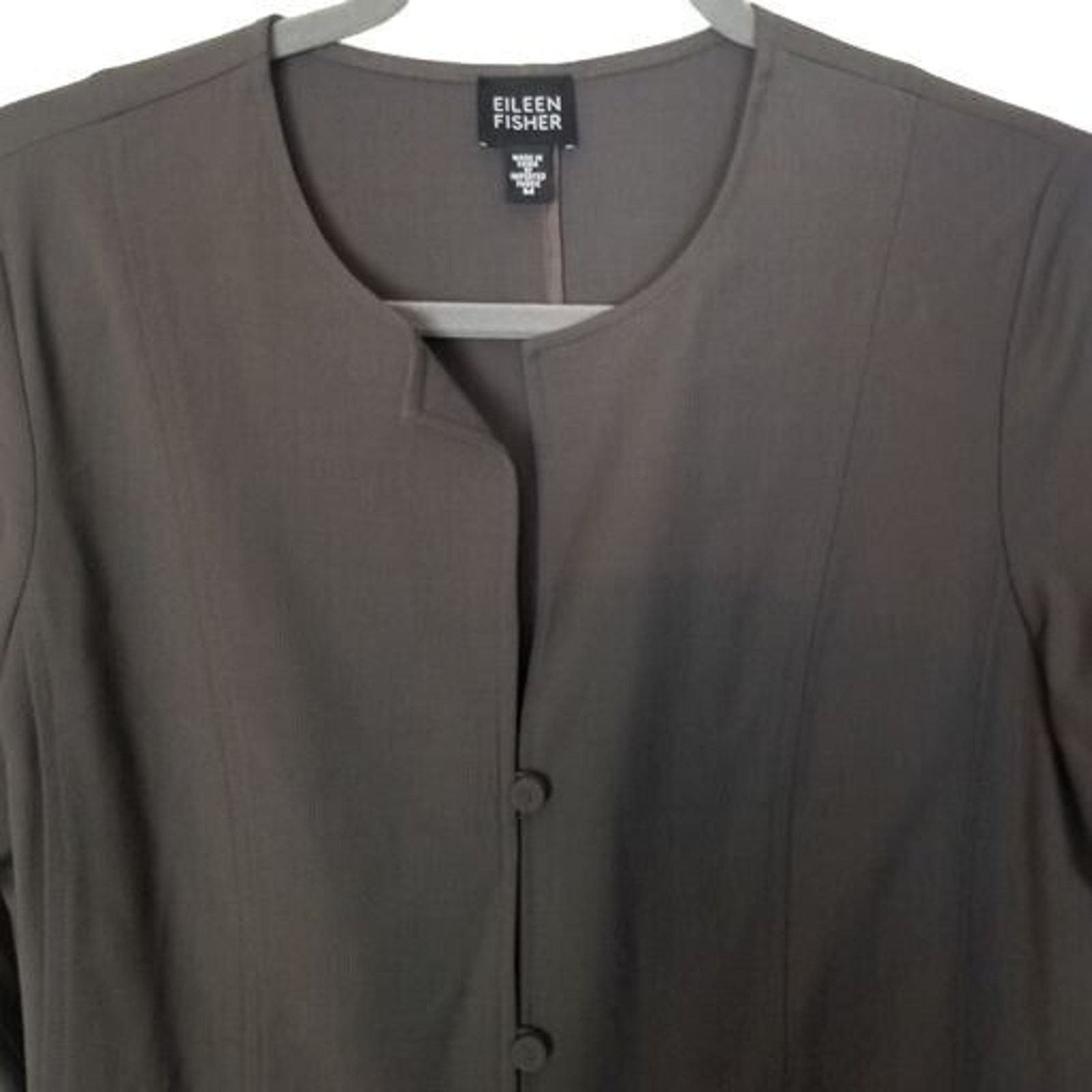 Eileen Fisher Vintage Eileen Fisher Womens Wool Blouse Cardigan Blazer M Size M / US 6-8 / IT 42-44 - 2 Thumbnail