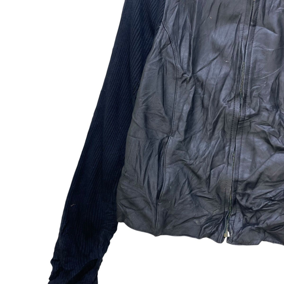 Designer × Leather Jacklyn Smith Classic Genuine Leather Jacket Size M / US 6-8 / IT 42-44 - 4 Thumbnail