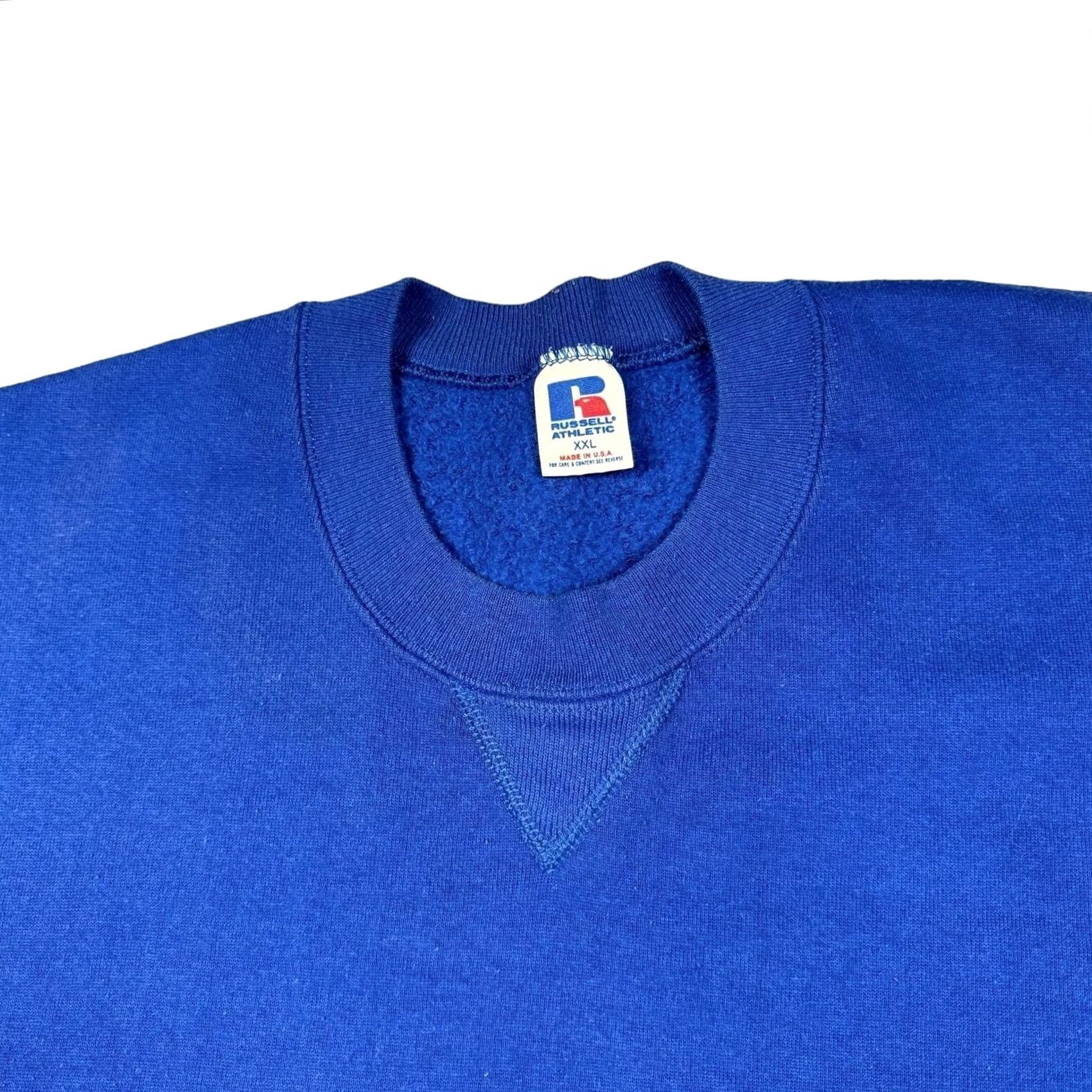 Russell Athletic VINTAGE Russell Sweatshirt Men 2XL USA Made Blue Pullover Fleece Crewneck Sweatshirt Men's Size US XXL / EU 58 / 5 - 4 Thumbnail