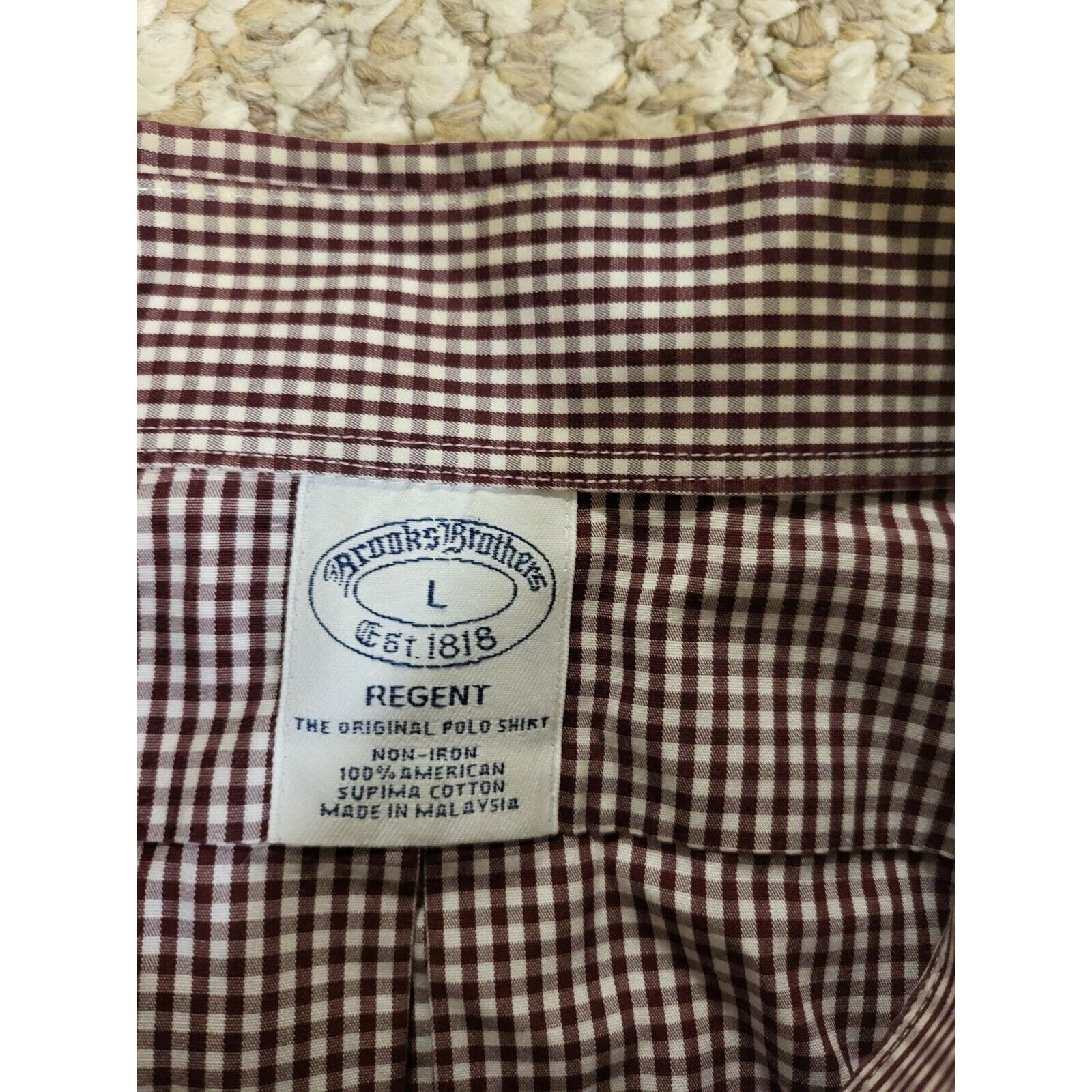 Brooks Brothers Brooks Brothers Original Polo Supima Cotton Mens Size Large Size US L / EU 52-54 / 3 - 3 Thumbnail