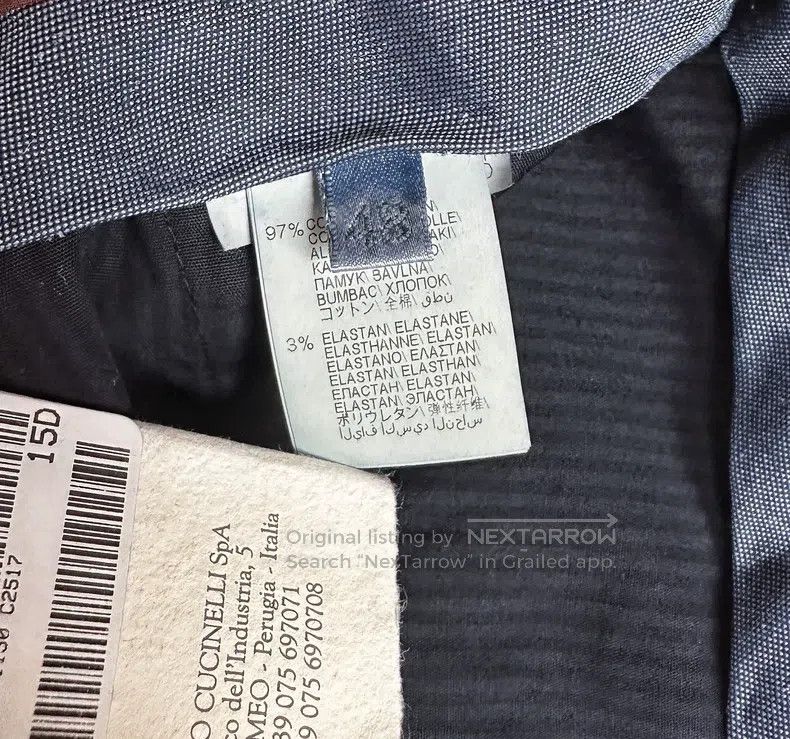 Brunello Cucinelli Brunello Cucinelli Sea island cotton casual trousers Size US 32 / EU 48 - 6 Thumbnail