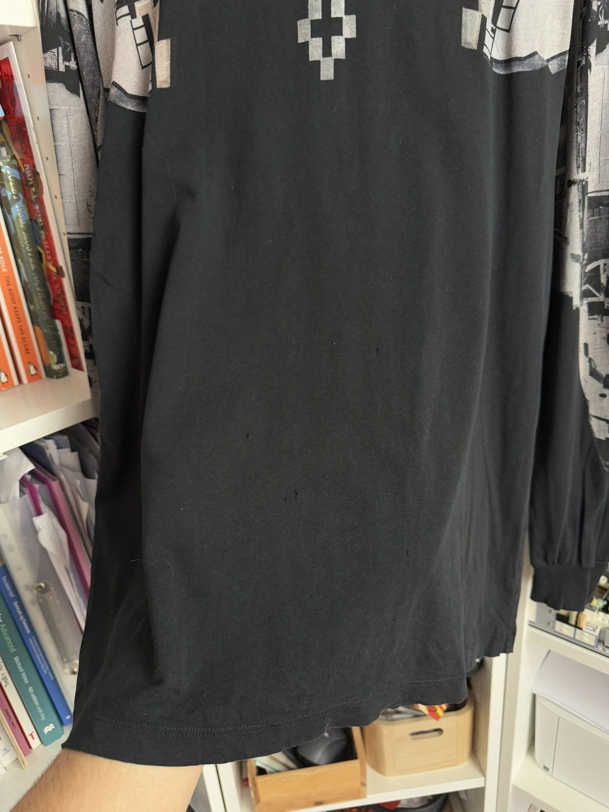 Designer × Marcelo Burlon Marcelo Burlon black printed longsleeve t-shirt XS designer Size US XS / EU 42 / 0 - 6 Thumbnail