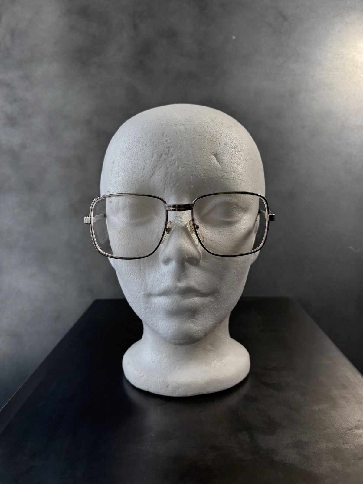 Vintage 1980s Eyeglasses Made in France 70s Vintage Frames Metal 80s Size ONE SIZE - 3 Thumbnail