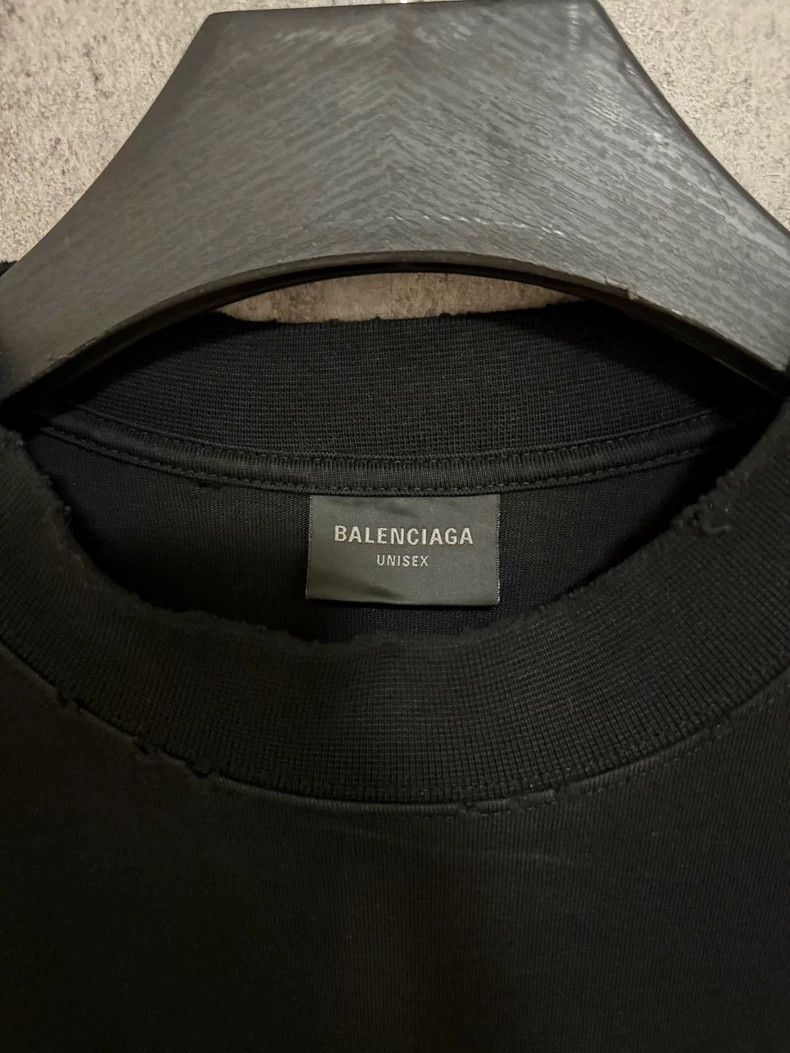 Balenciaga Balenciaga Faded Subtitle Logo Short Sleeve T-Shirt Size US M / EU 48-50 / 2 - 3 Thumbnail