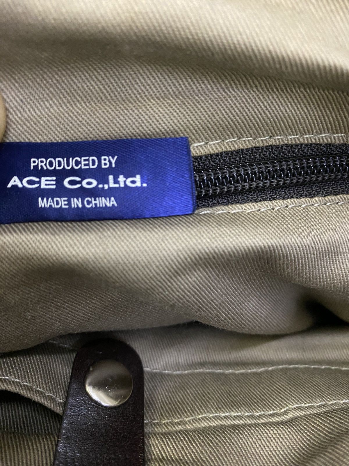 Japanese Brand × Leather × Vintage Vintage Ace Co. Ltd Leather Cluth Bag Size ONE SIZE - 13 Thumbnail