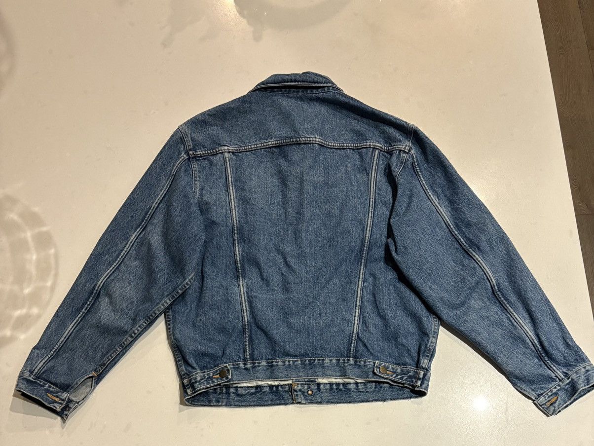 Emporio Armani 80s/90s Emporio Armani Made in Italy Denim Trucker Jacket Size US M / EU 48-50 / 2 - 2 Thumbnail