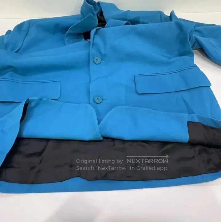 Balenciaga Balenciaga Blue Single-Breasted Suit Jacket. Size US L / EU 52-54 / 3 - 7 Thumbnail