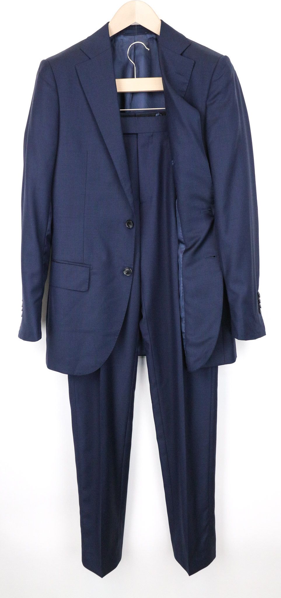 Suitsupply LAZIO UK36L Blue Wool 2 Piece Suit 74761 Size 36R - 1 Thumbnail