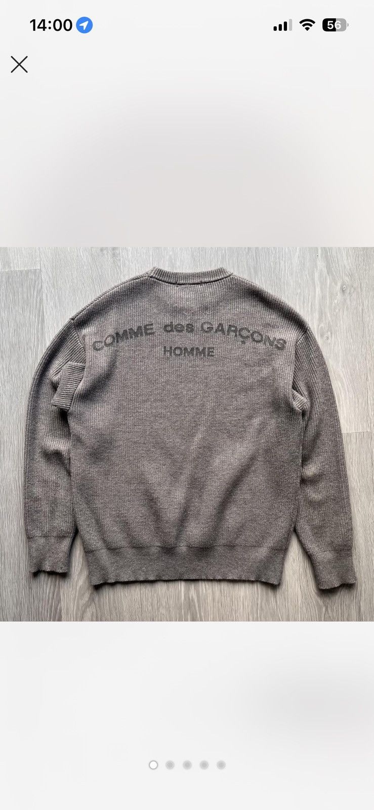 Comme des Garcons Homme Plus Comme des Garçons Homme Spellout Jumper Size US L / EU 52-54 / 3 - 1 Thumbnail