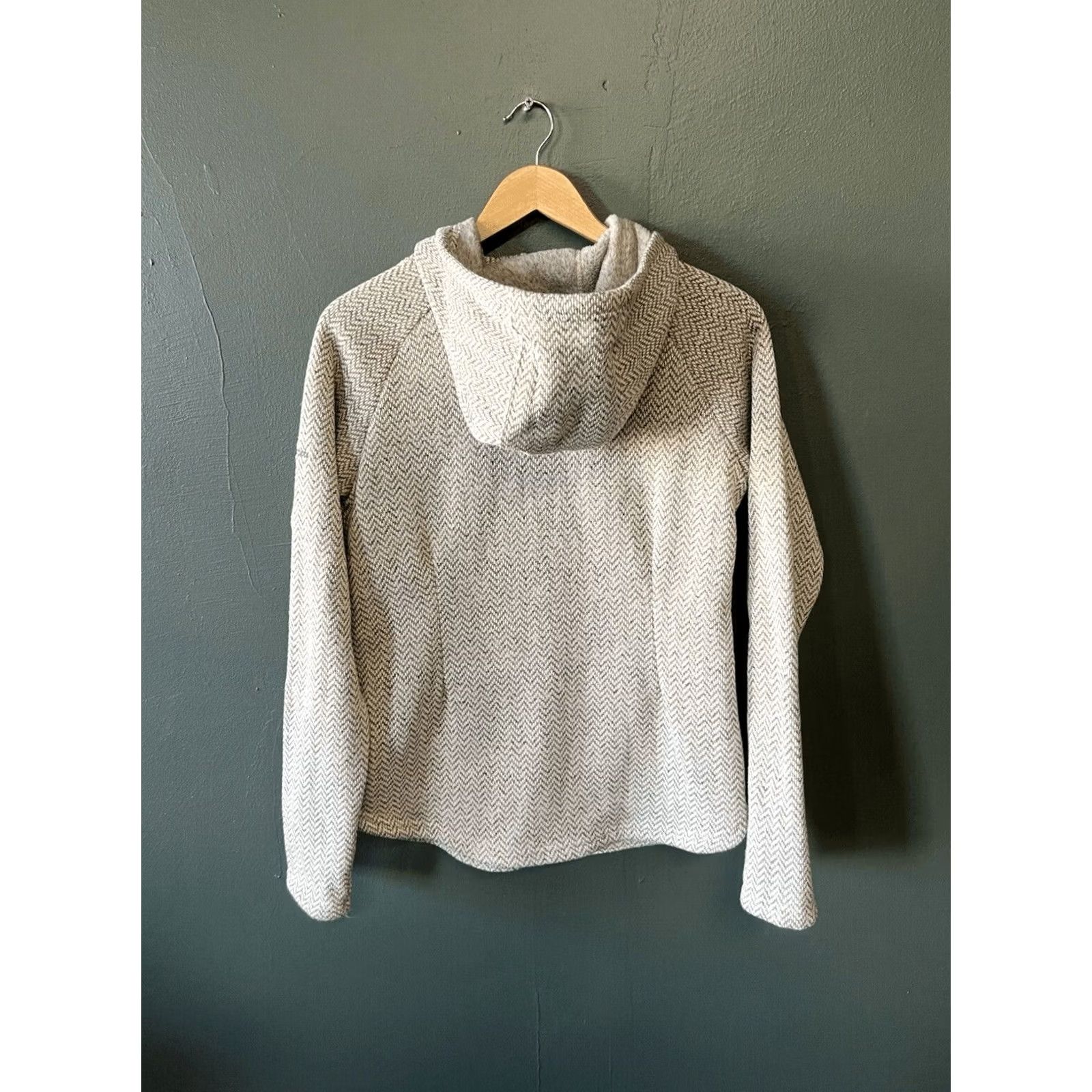 Vintage Columbia Pullover Hooded Fleece Sweater Long Sleeve Ivory White M Womens" Size M / US 6-8 / IT 42-44 - 2 Thumbnail
