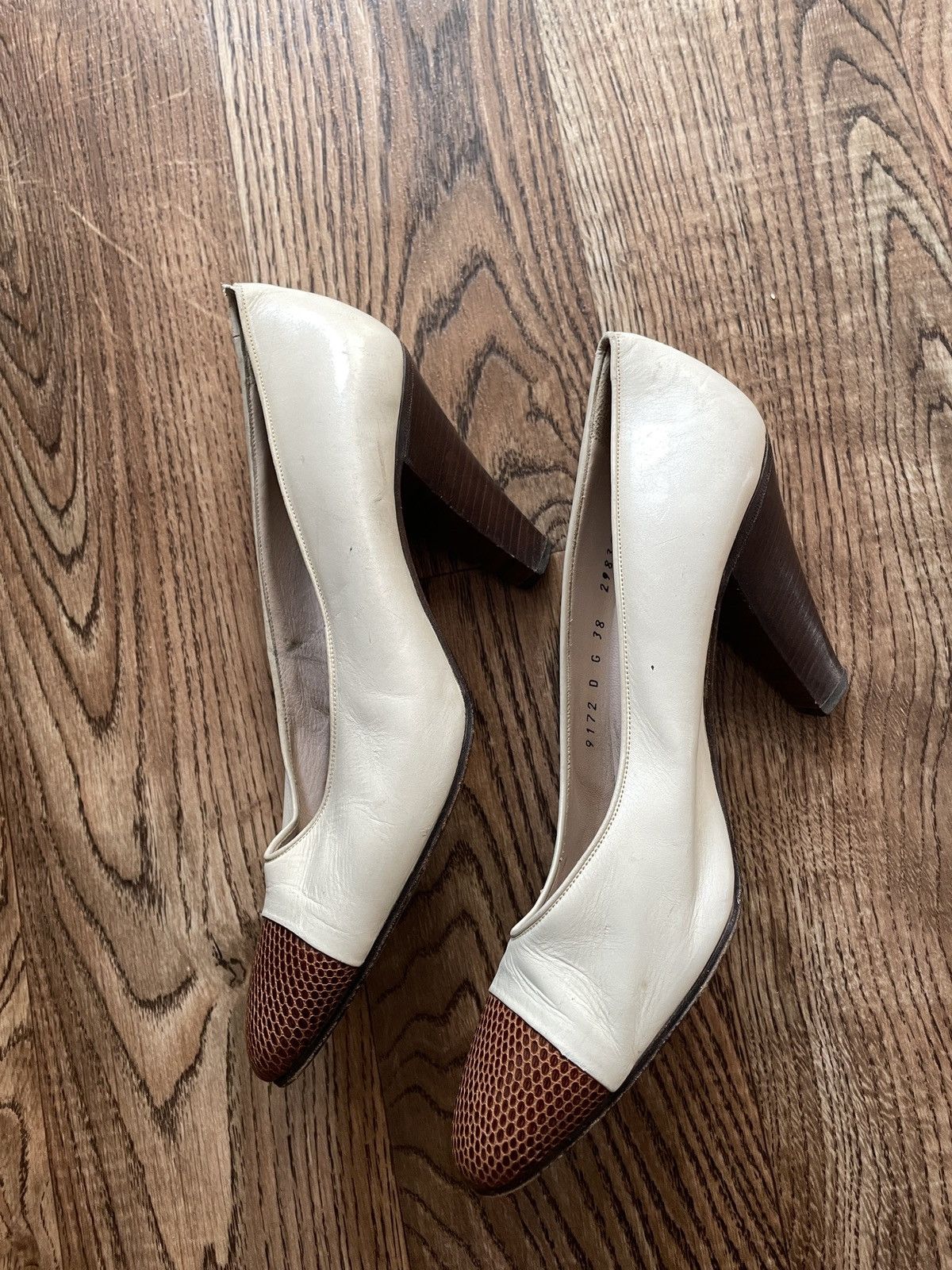 Jil Sander × Vintage Women's JIL SANDER Mule Heel's white Leather Shoes Size 39 Size US 8 / IT 38 - 3 Thumbnail