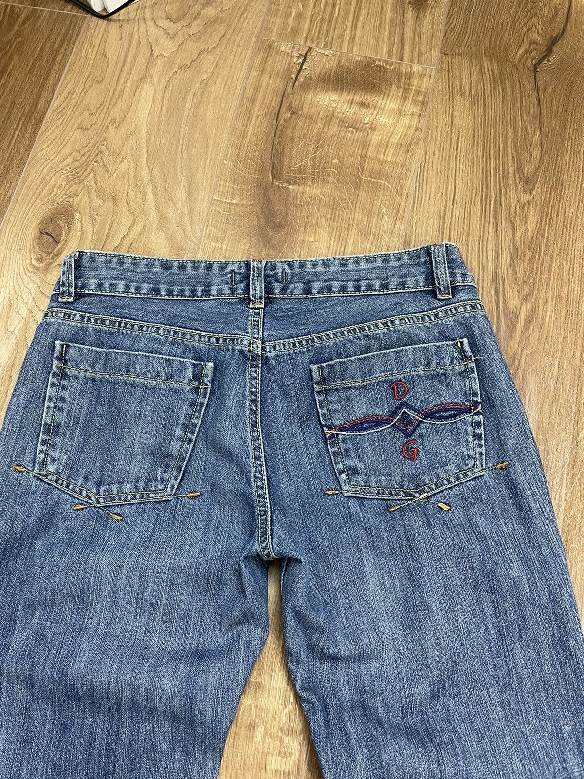 Dolce & Gabbana × Vintage Vintage Dolce&Gabbana Y2K Style Blue Stonewashed Denim Jeans Size US 29 - 25 Thumbnail