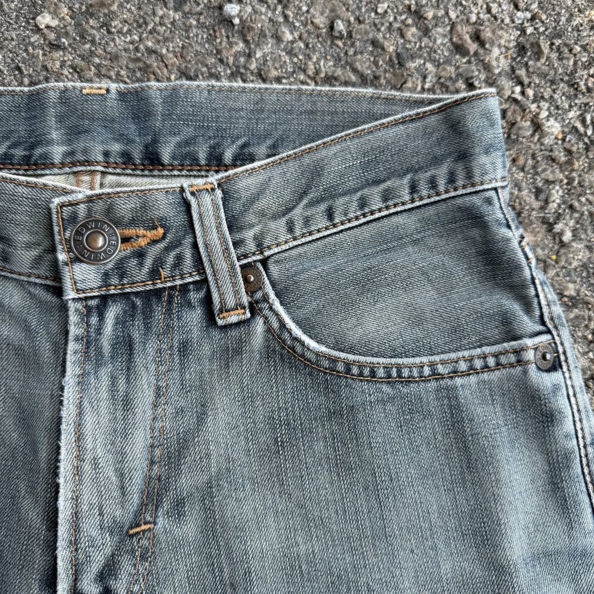 Edwin Vintage Edwin Faded Blue Denim Jean Pants Size US 31 - 6 Thumbnail