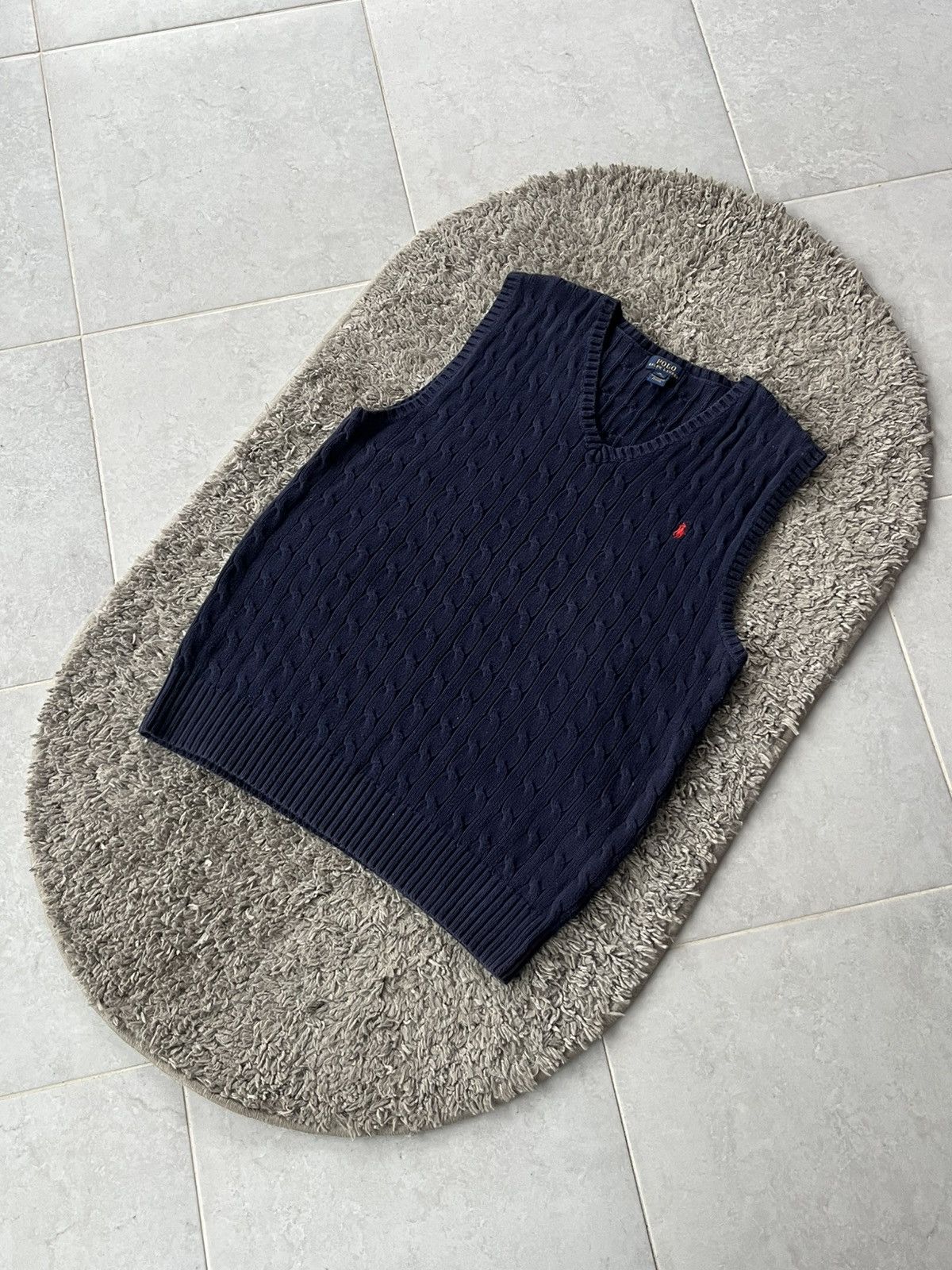 Polo Ralph Lauren Vintage Gilet Knitwear Ralph Lauren Throat V Streetwear Size US L / EU 52-54 / 3 - 2 Thumbnail
