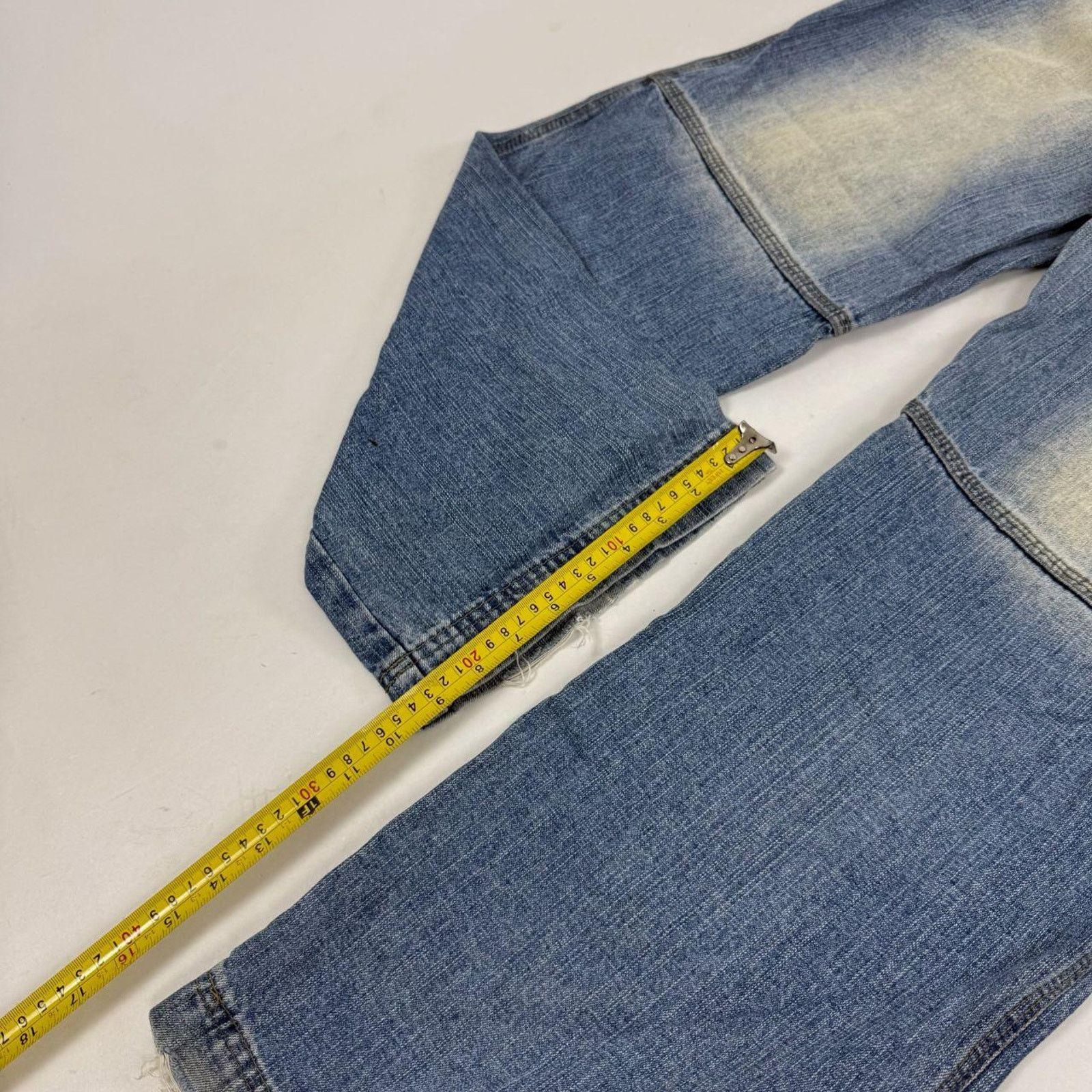 Ecko Unltd. × JNCO × Vintage Vintage y2k skater faded stonewash baggy wide leg rare jeans Size US 34 / EU 50 - 4 Thumbnail