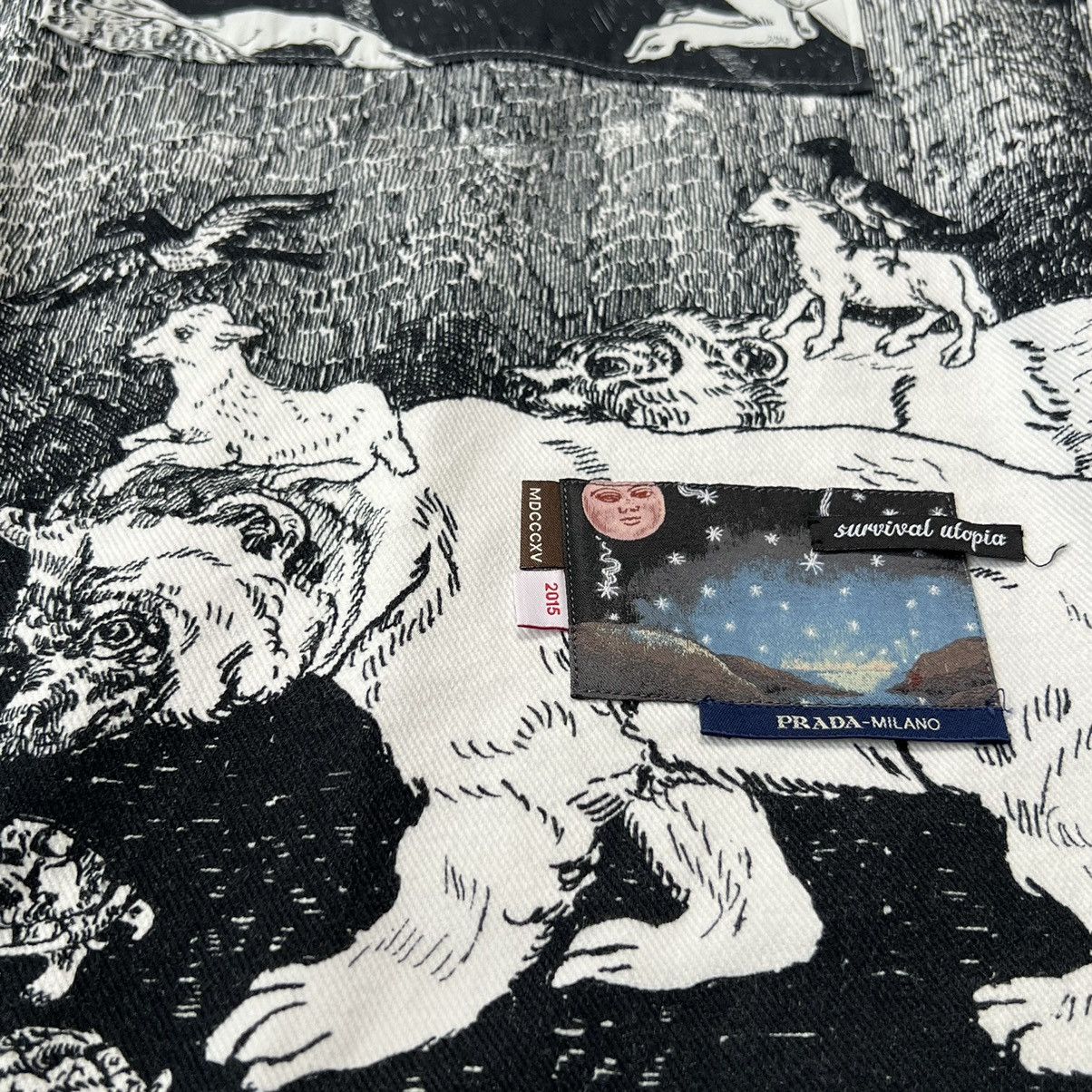 Prada Archive FW16 Survival Utopia Printed Long Sleeve Shirt