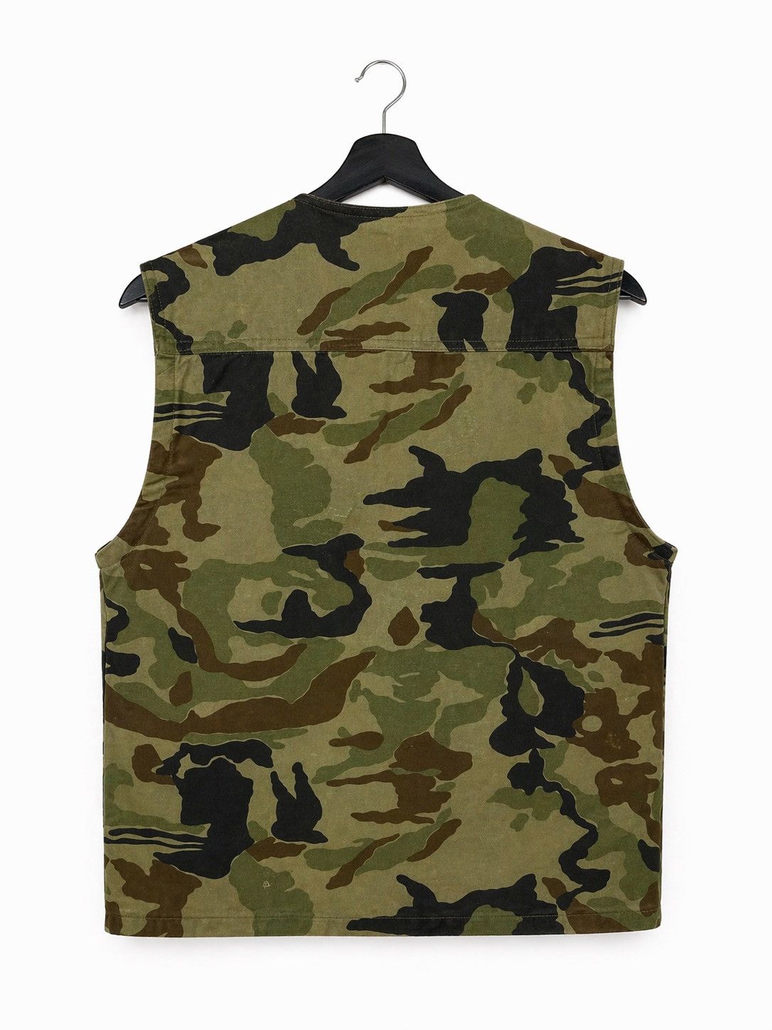 Vintage RUCK DAM Camouflage Utility Vest Multi Pocket Military Style Size US L / EU 52-54 / 3 - 2 Thumbnail