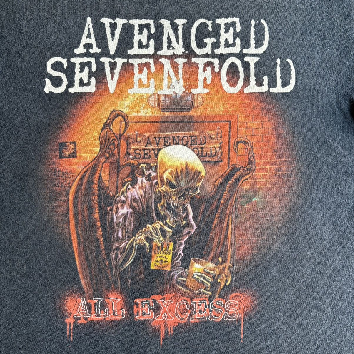 Band Tees Vintage Band Shirt Avenged Sevenfold - All Excess 2007/2008 Size US L / EU 52-54 / 3 - 4 Thumbnail