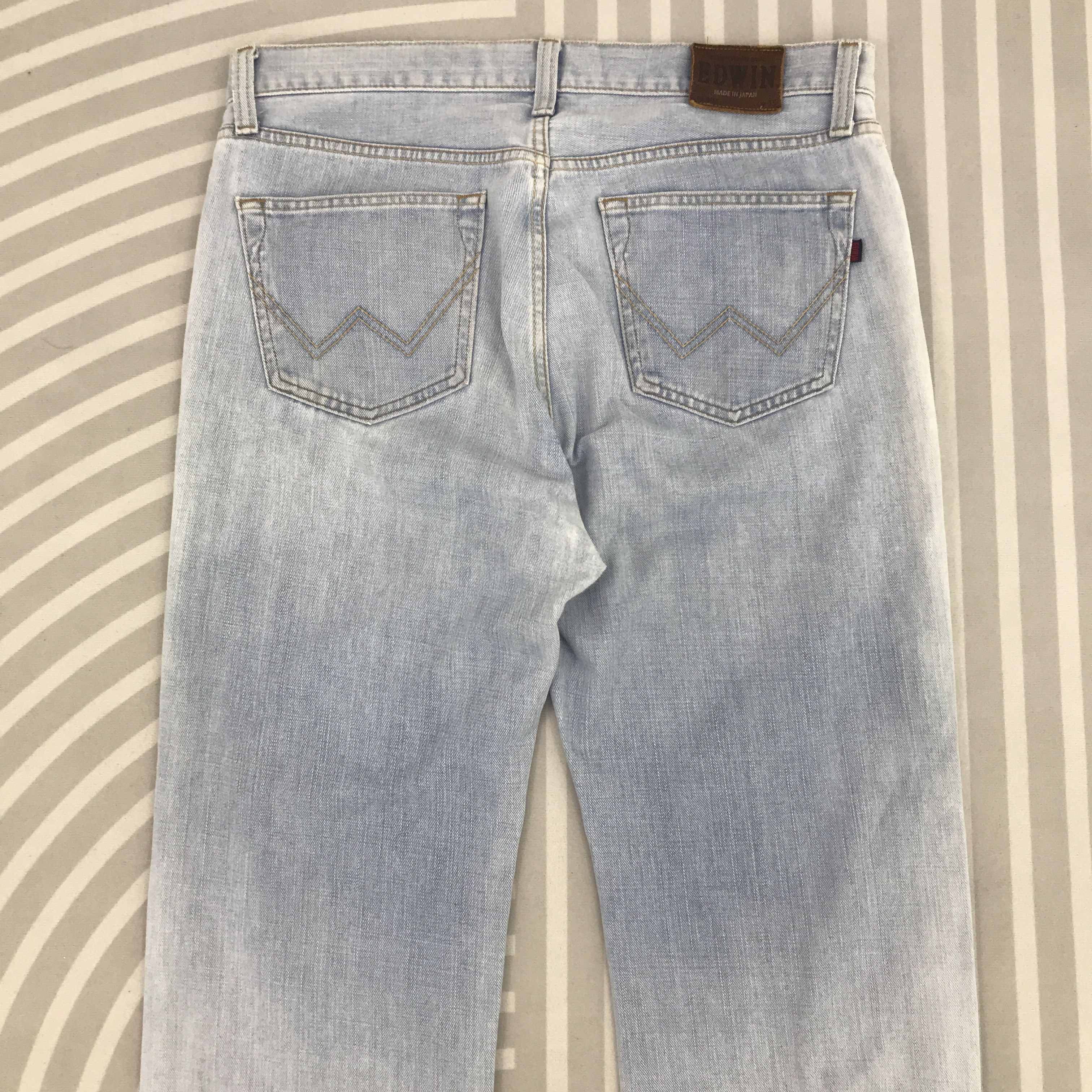 Edwin × Japanese Brand × Vintage Vintage Edwin Light wash Denim jeans pants Size US 35 - 5 Thumbnail