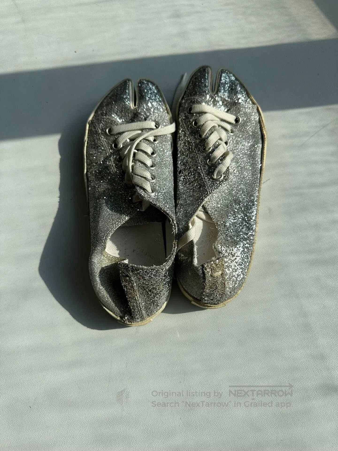 Maison Margiela Maison Margiela Tabi Silver Shoes Size 37. Size US 6 / IT 36 - 2 Thumbnail