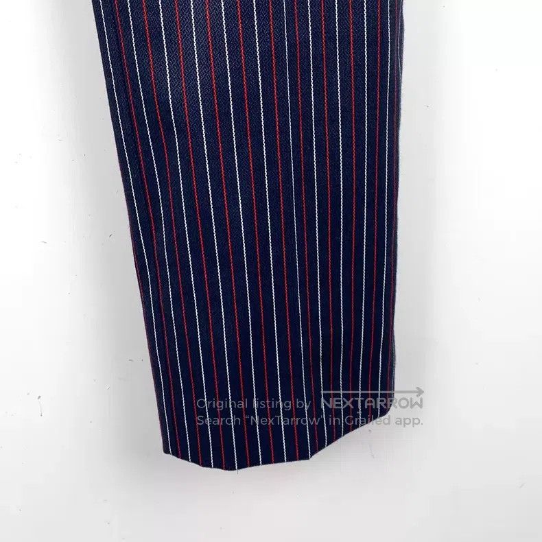 Louis Vuitton Louis Vuitton 23 dark blue tailored striped slacks pants Size US 38 / EU 54 - 4 Thumbnail