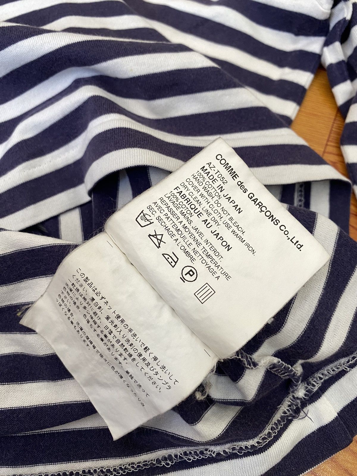 Comme des Garcons × Comme des Garcons PLAY × Japanese Brand Comme Des Garcons Play Stripes Long Sleeve Size US S / EU 44-46 / 1 - 5 Thumbnail