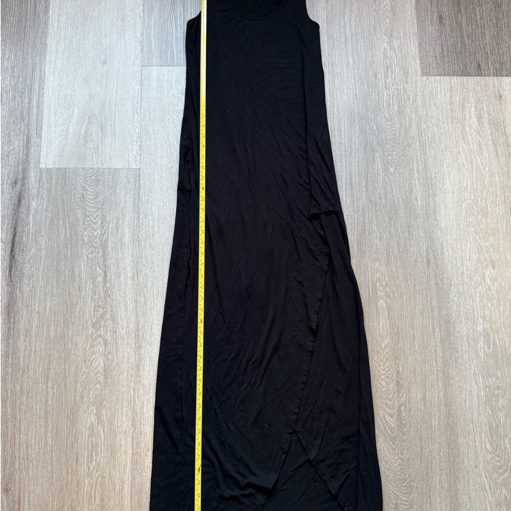 The Unbranded Brand Source Unknown Black Sleeveless Sheath Maxi Dress Size L / US 10 / IT 46 - 3 Thumbnail