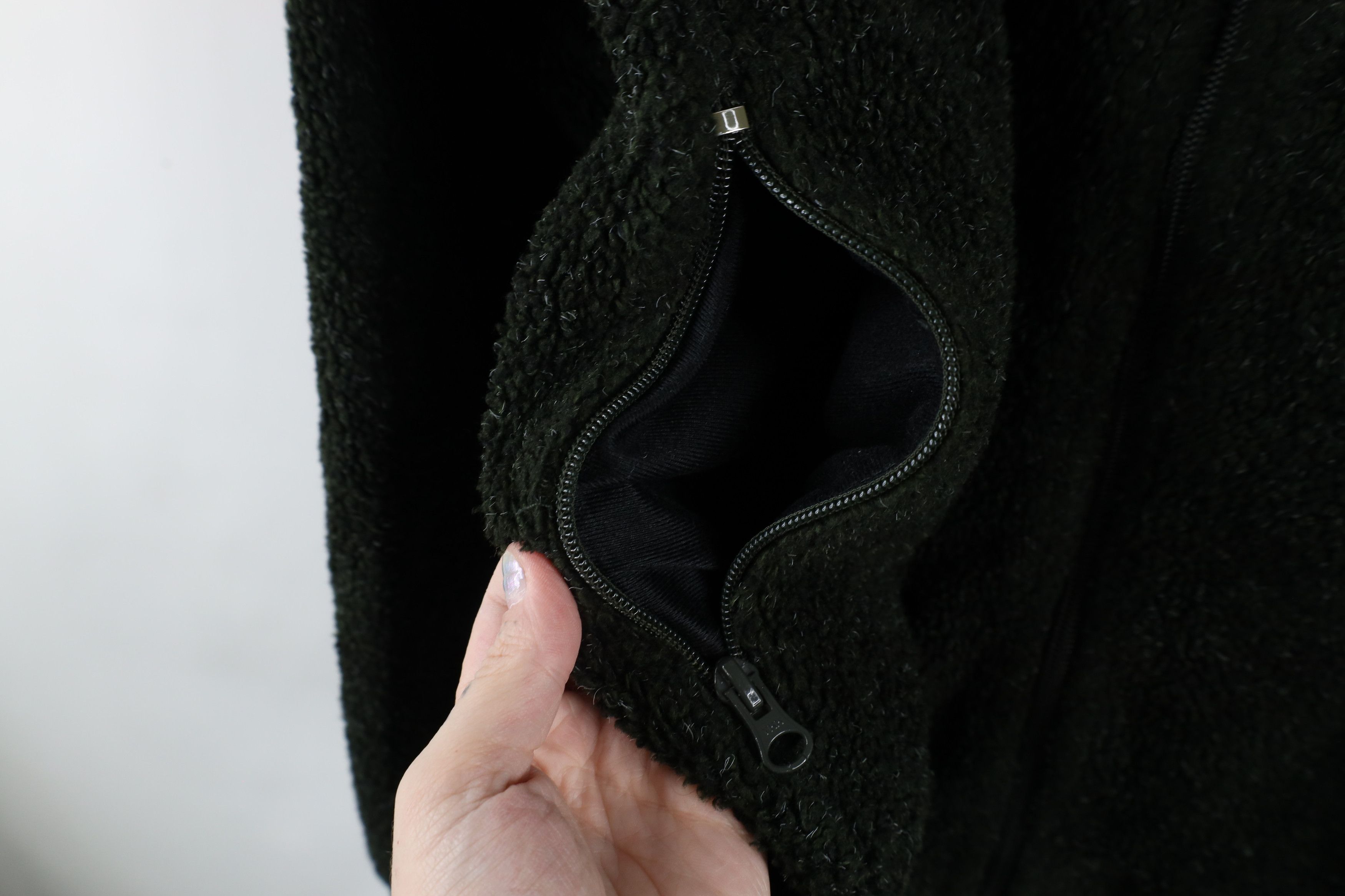 Cabelas × Vintage Vintage 90s Cabelas Deep Pile Fleece Full Zip Jacket Green Size US M / EU 48-50 / 2 - 7 Thumbnail